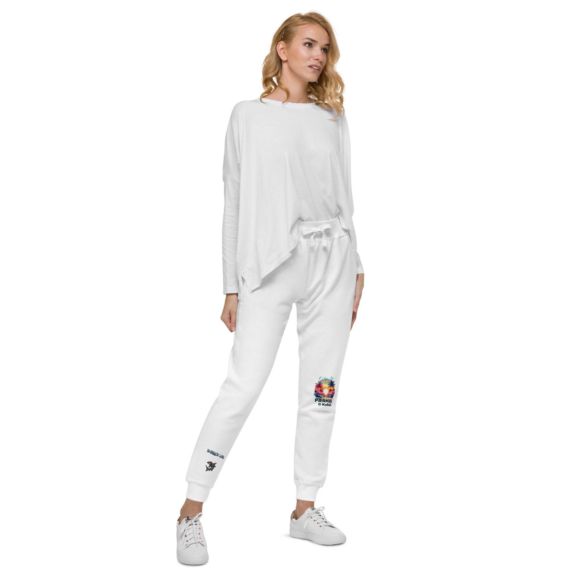 Aloha Style Unisex fleece sweatpants Sweat Pants Pa'akai & Kukui