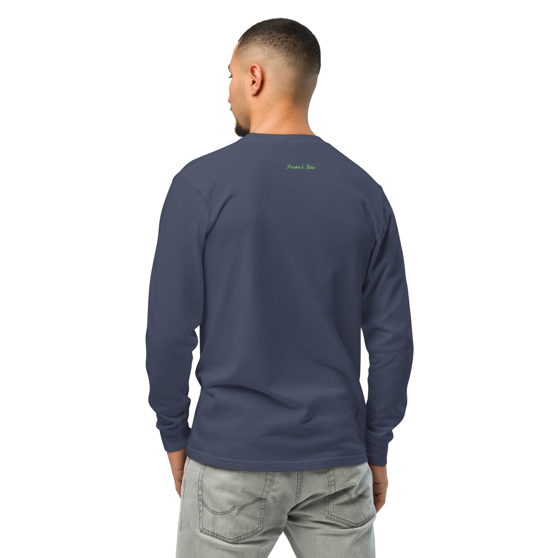 Pa'akai & Kukui Lū'au 'Ohana - Garment-dyed heavyweight long-sleeve shirt Long Sleeve T-shirt Pa'akai & Kukui