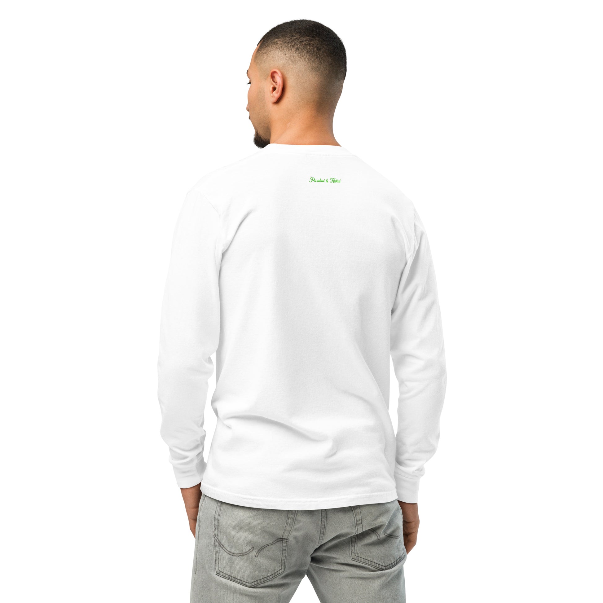 Pa'akai & Kukui Lū'au 'Ohana - Garment-dyed heavyweight long-sleeve shirt Long Sleeve T-shirt Pa'akai & Kukui