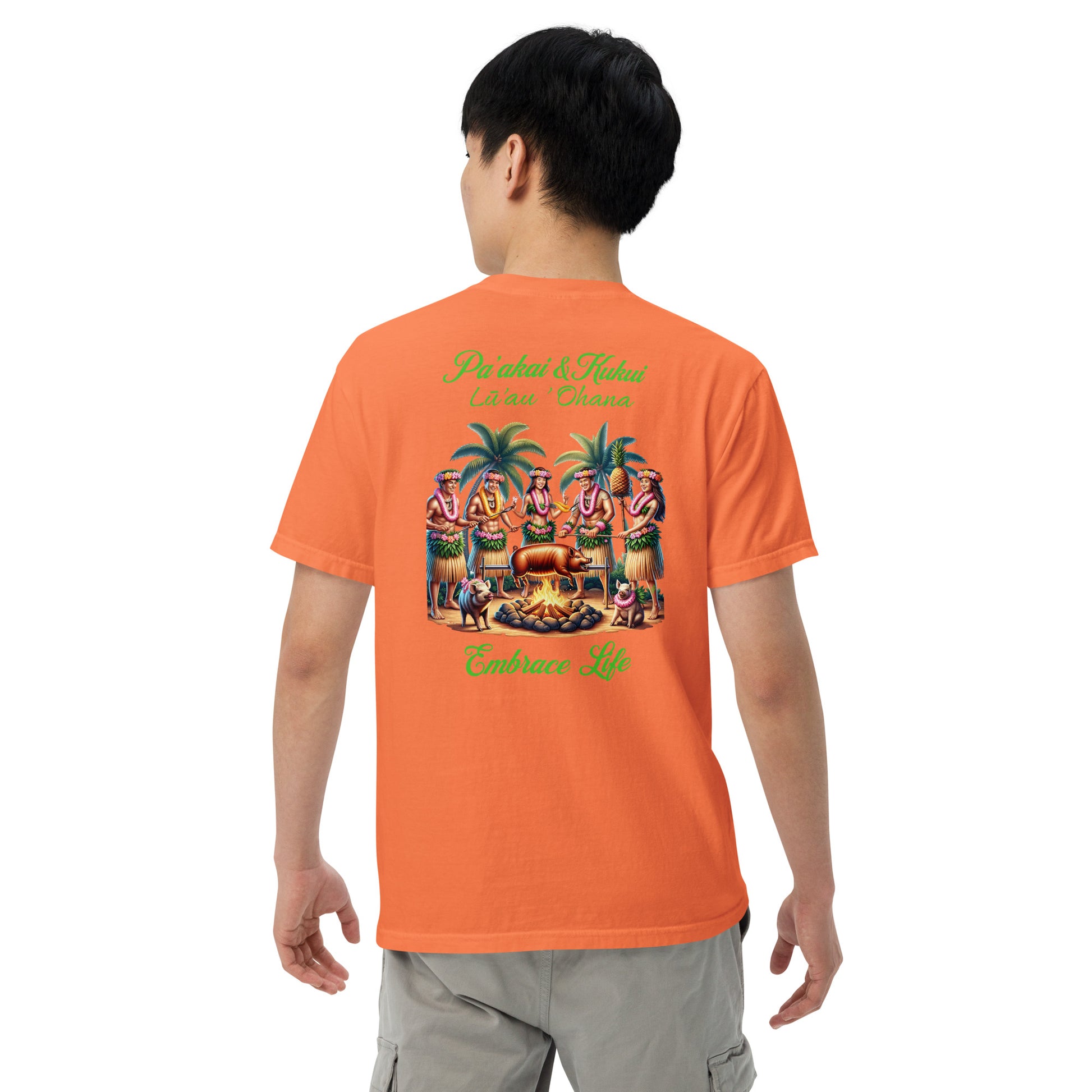 Pa'akai & Kukui Lū'au 'Ohana- garment-dyed heavyweight t-shirt T-shirt Pa'akai & Kukui