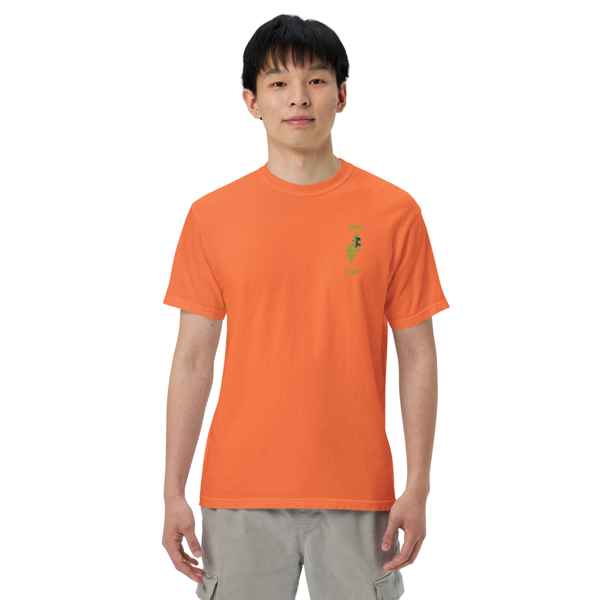 Pa'akai & Kukui Lū'au 'Ohana- garment-dyed heavyweight t-shirt T-shirt Pa'akai & Kukui Burnt Orange S