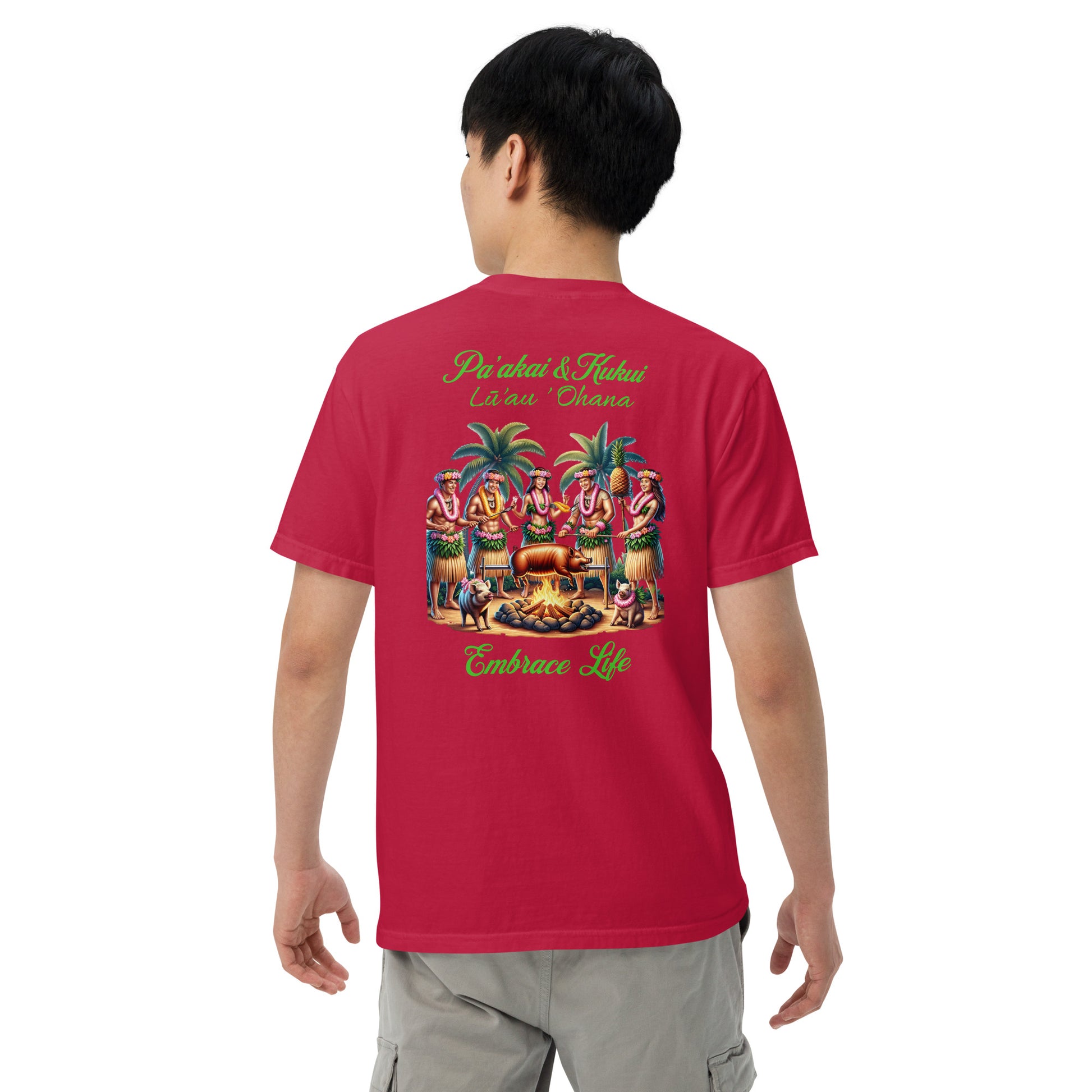 Pa'akai & Kukui Lū'au 'Ohana- garment-dyed heavyweight t-shirt T-shirt Pa'akai & Kukui