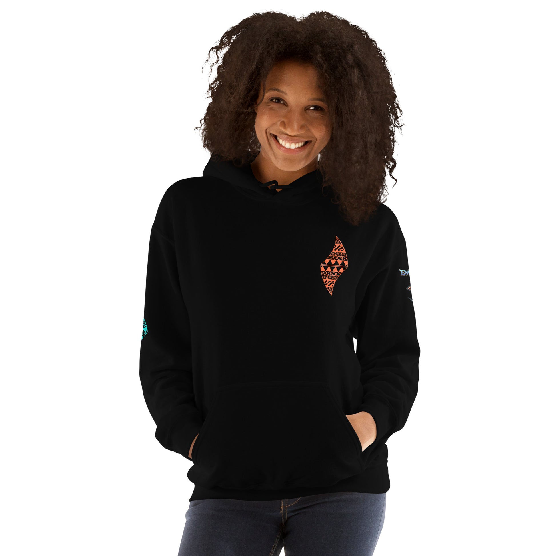 Tribal Sea Turtle Hoodie Pullover Hoodie Pa'akai & Kukui