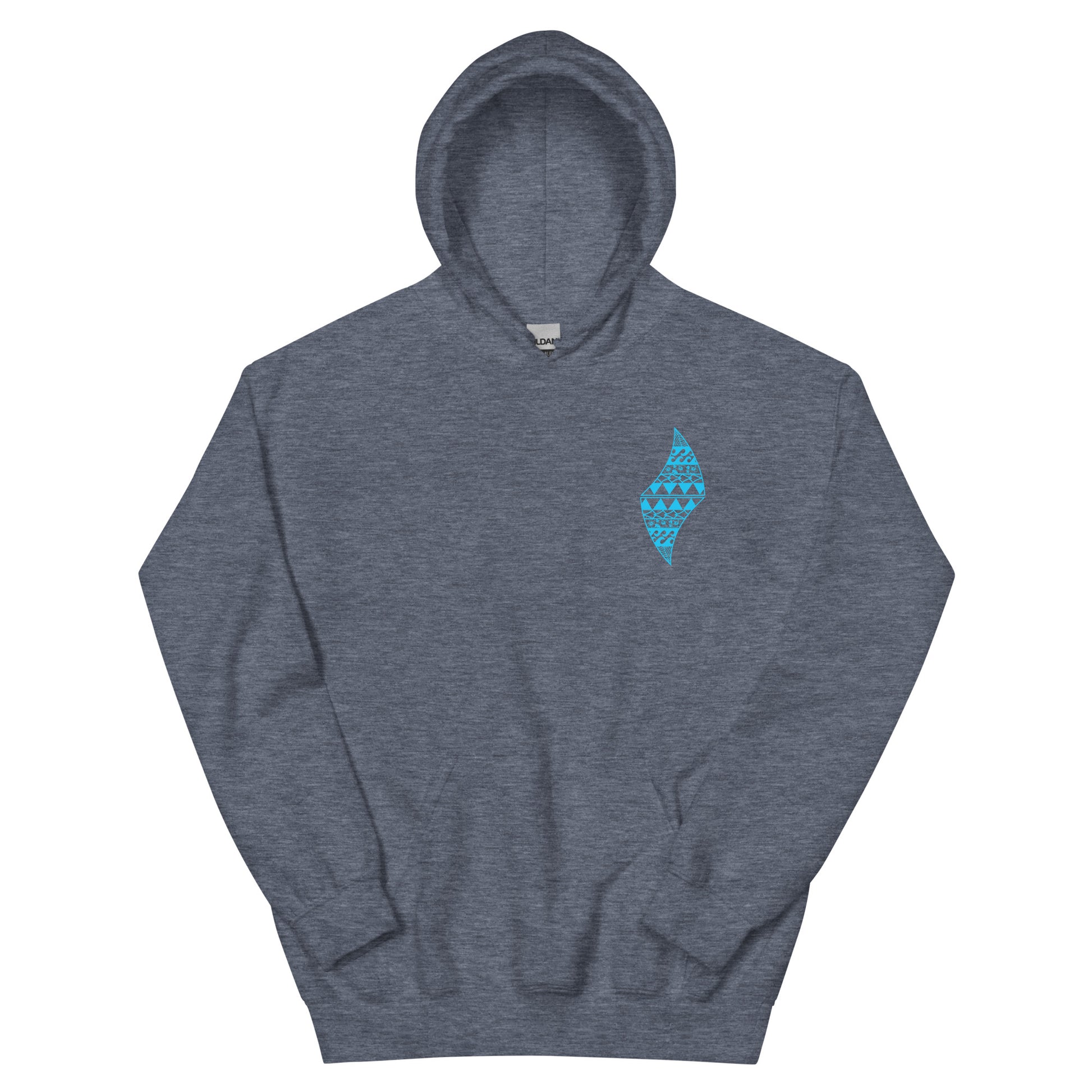 Embrace Life Hoodie Pullover Hoodie Pa'akai & Kukui Heather Sport Dark Navy S