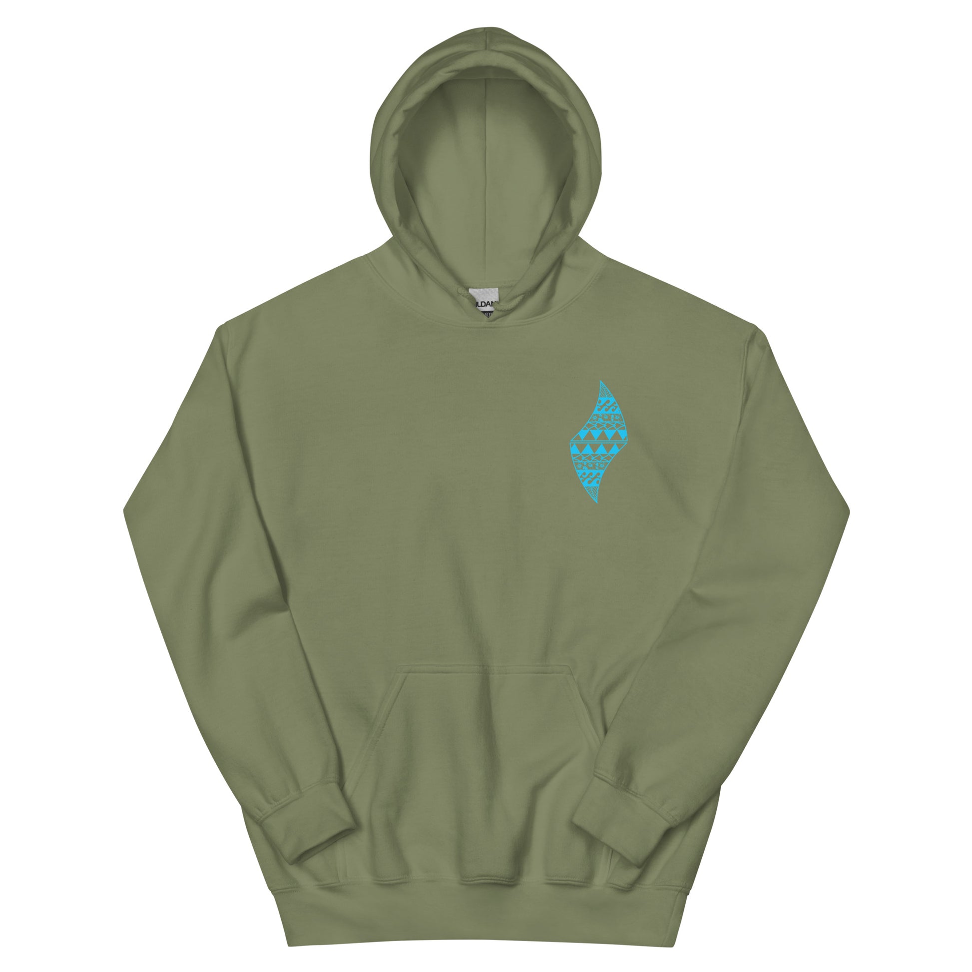 Embrace Life Hoodie Pullover Hoodie Pa'akai & Kukui Military Green S
