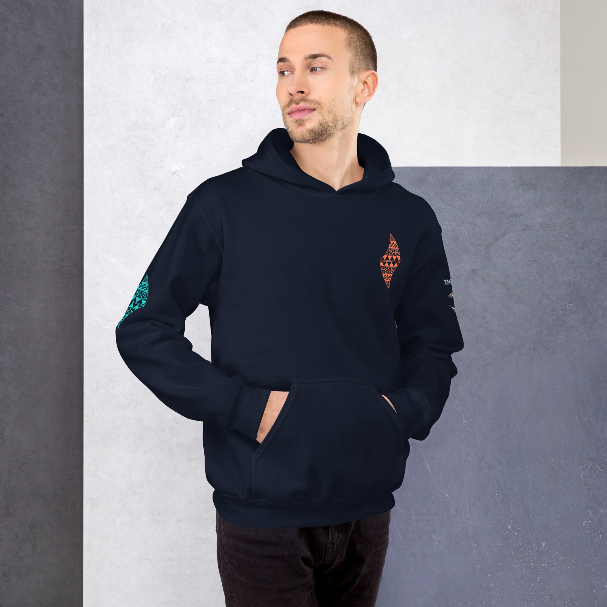 Tribal Sea Turtle Hoodie Pullover Hoodie Pa'akai & Kukui