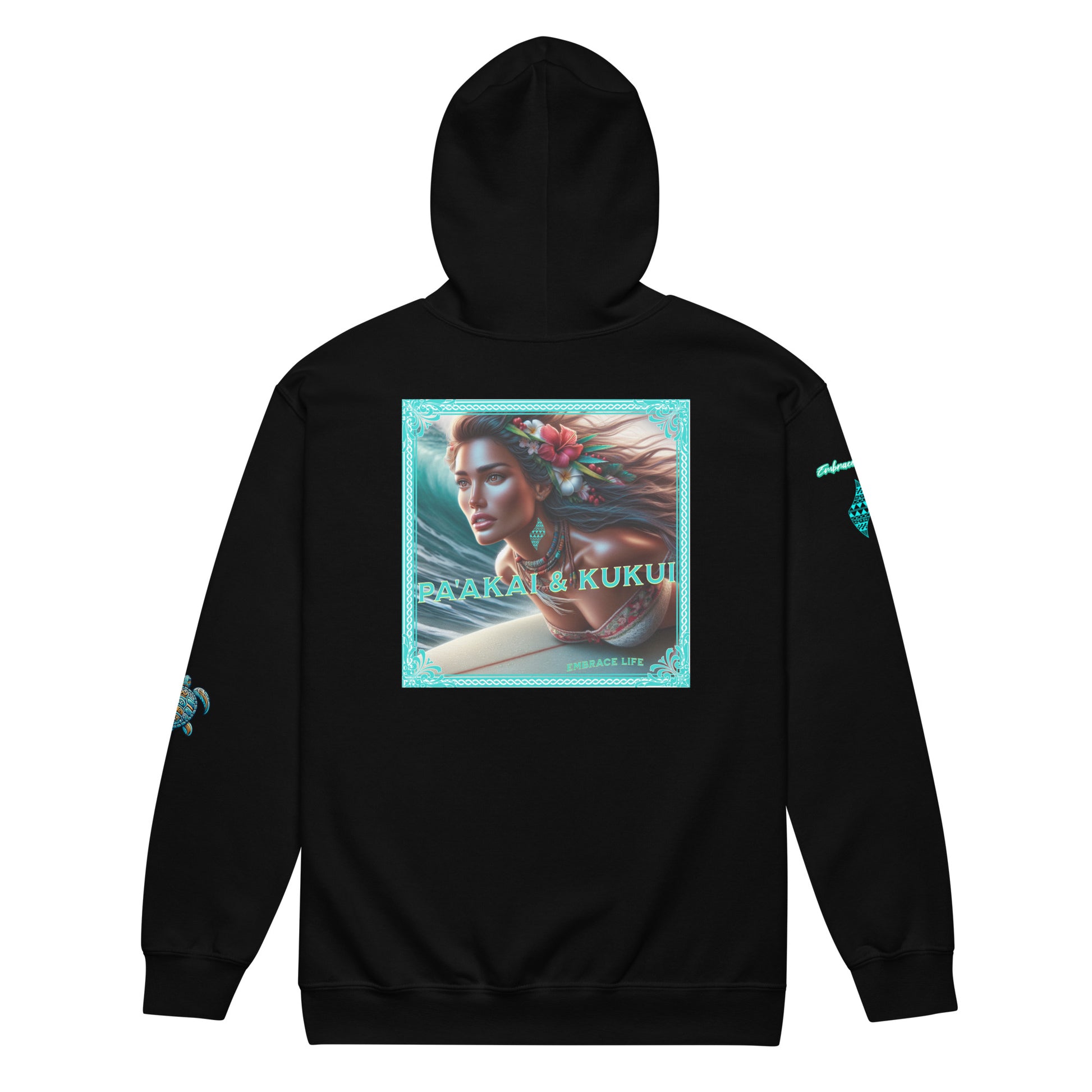 Hawaiian Surfer Chic Unisex heavy blend zip hoodie Zip Up Hoodie Pa'akai & Kukui