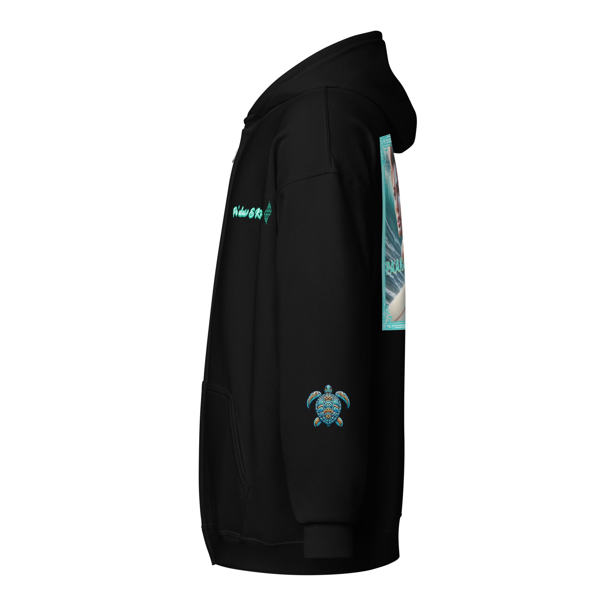 Hawaiian Surfer Chic Unisex heavy blend zip hoodie Zip Up Hoodie Pa'akai & Kukui
