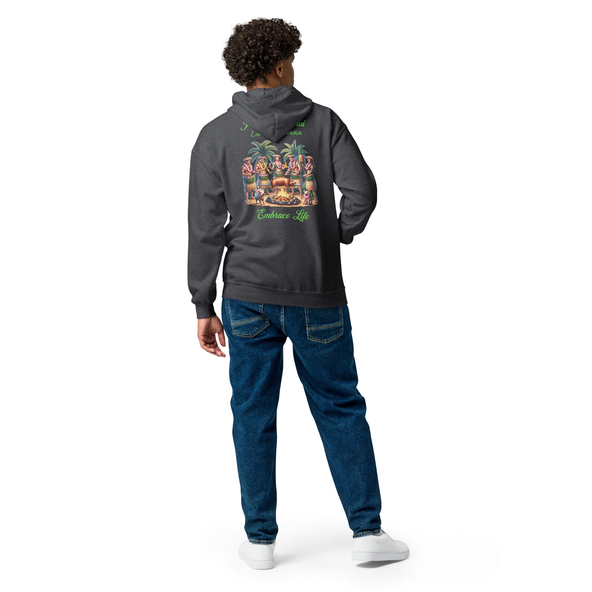 Pa'akai & Kukui Lū'au 'Ohana - heavy blend zip hoodie Zip Up Hoodie Pa'akai & Kukui