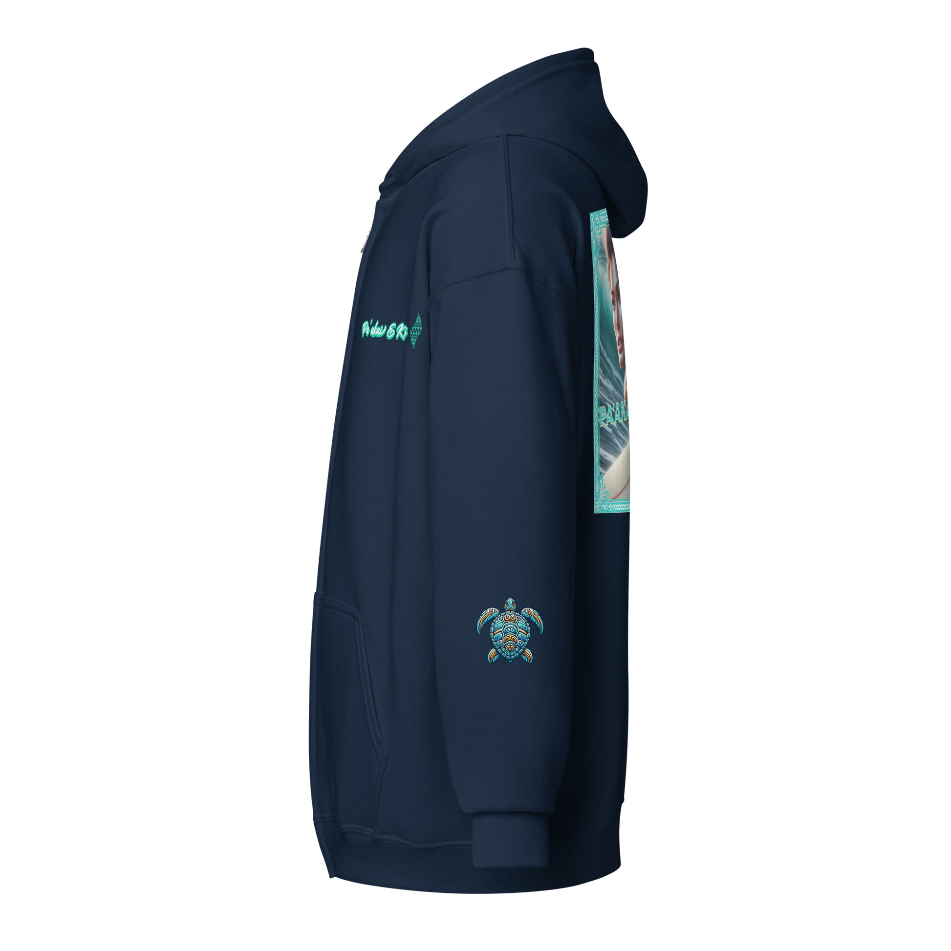 Hawaiian Surfer Chic Unisex heavy blend zip hoodie Zip Up Hoodie Pa'akai & Kukui