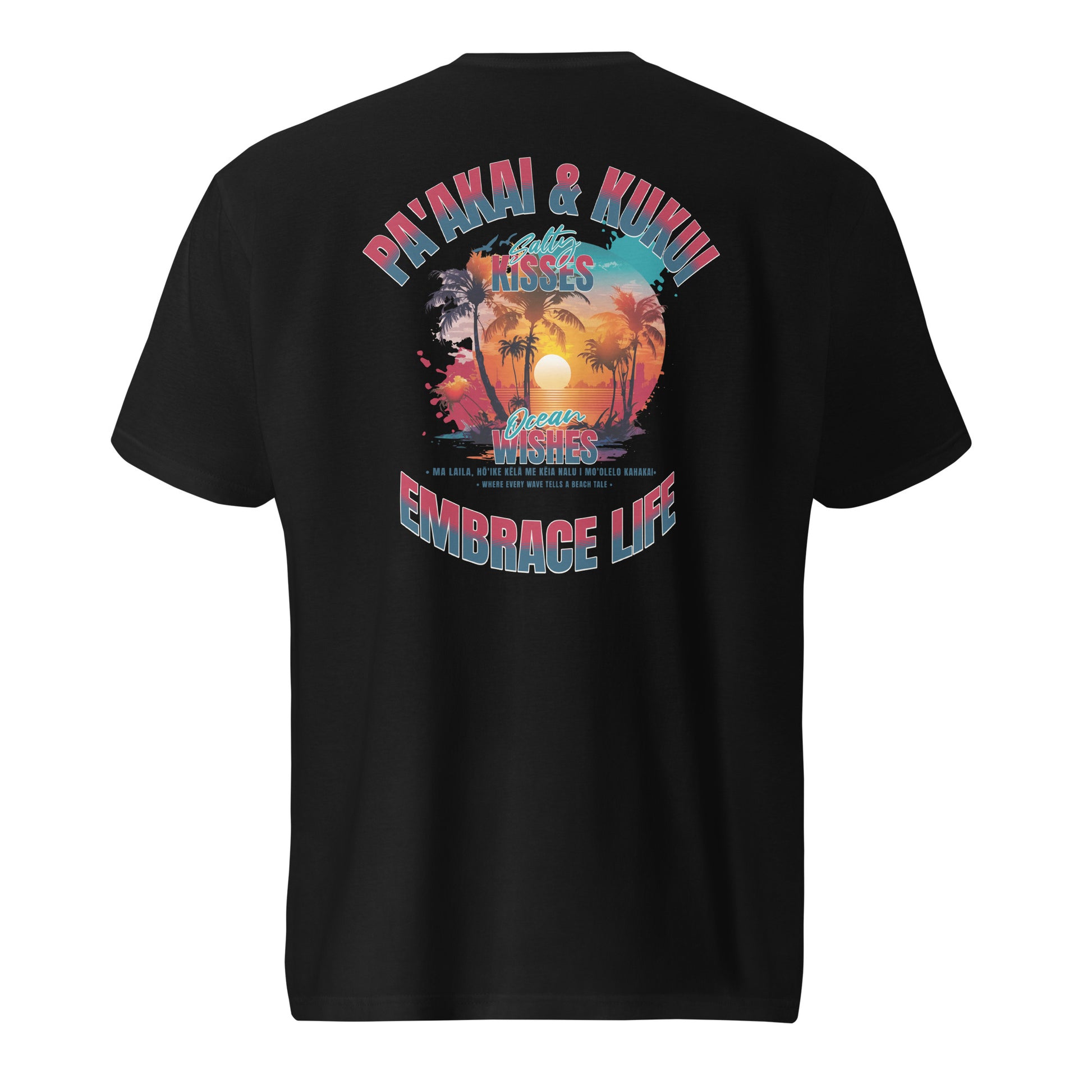Nā makemake o ke kai T-Shirt T-shirt Pa'akai & Kukui