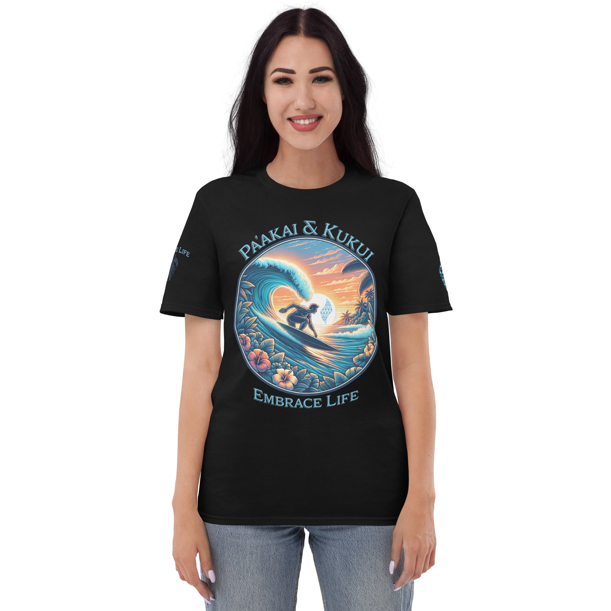 Honua nalu T-Shirt T-shirt Pa'akai & Kukui