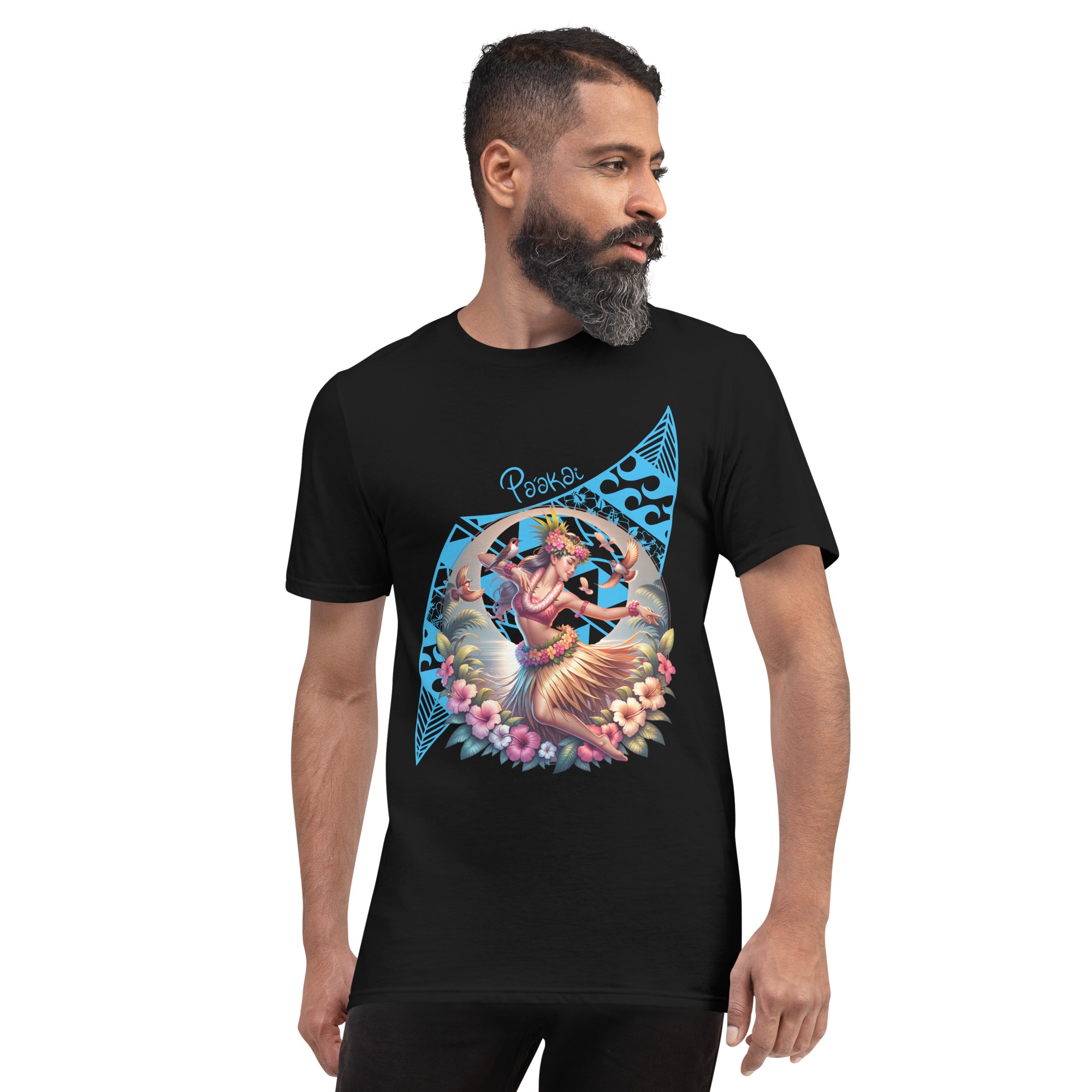 Hula girl vibes... OG Design T-shirt Pa'akai & Kukui Black S
