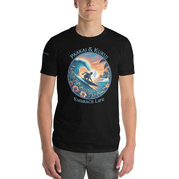 Honua nalu T-Shirt T-shirt Pa'akai & Kukui Black S