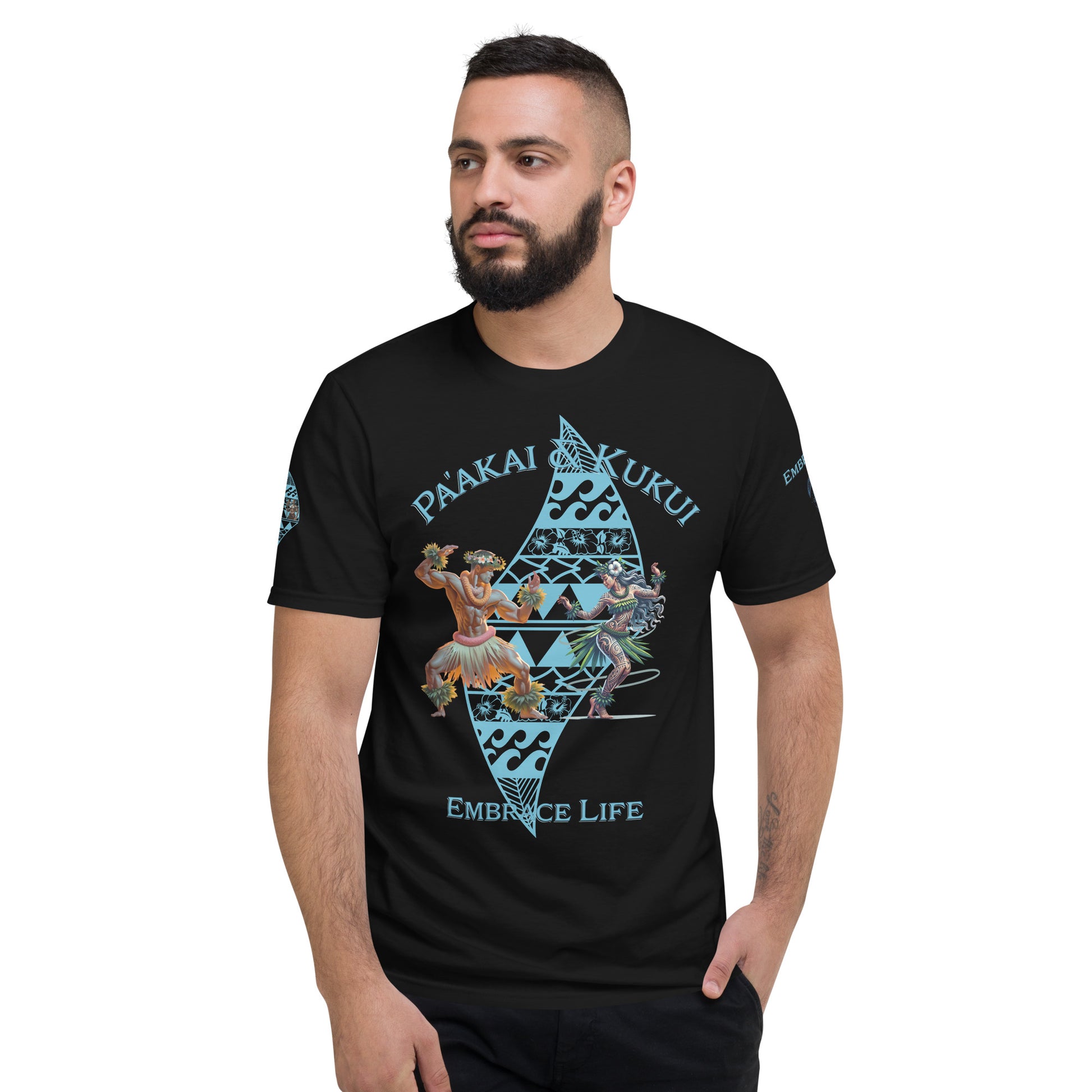 Hulahula T-Shirt T-shirt Pa'akai & Kukui Black S
