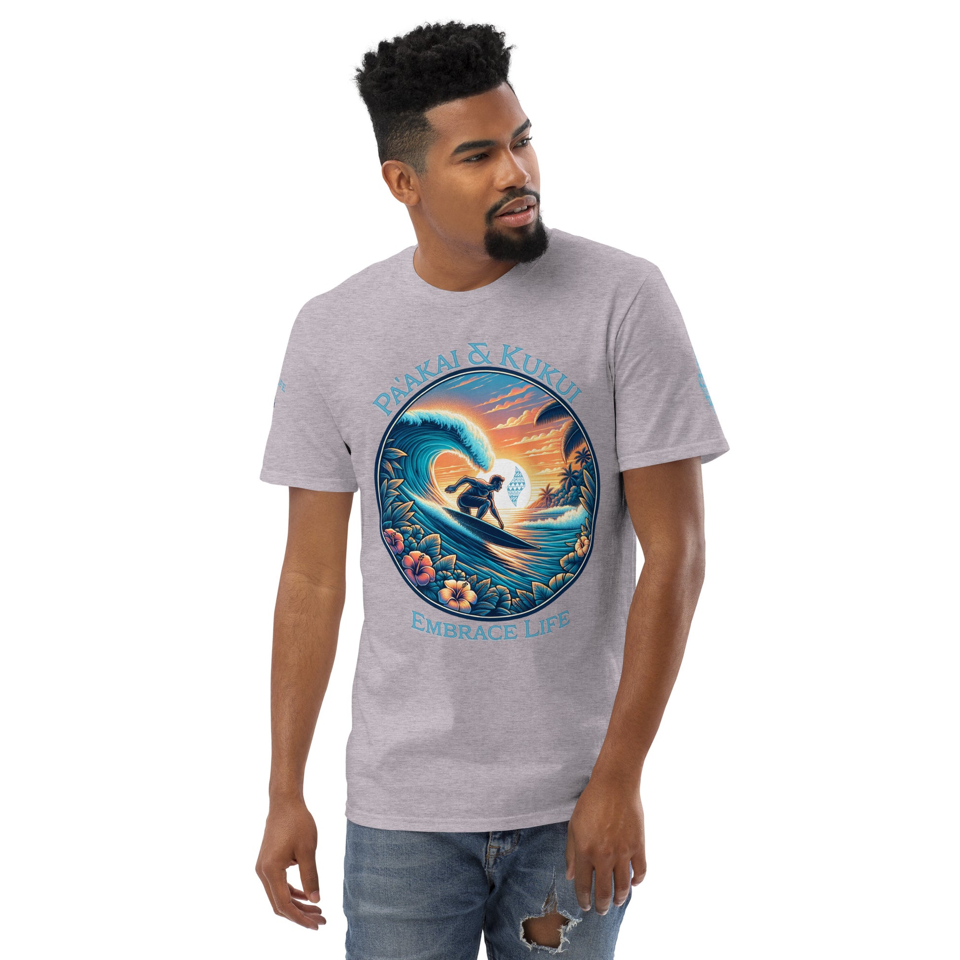 Honua nalu T-Shirt T-shirt Pa'akai & Kukui