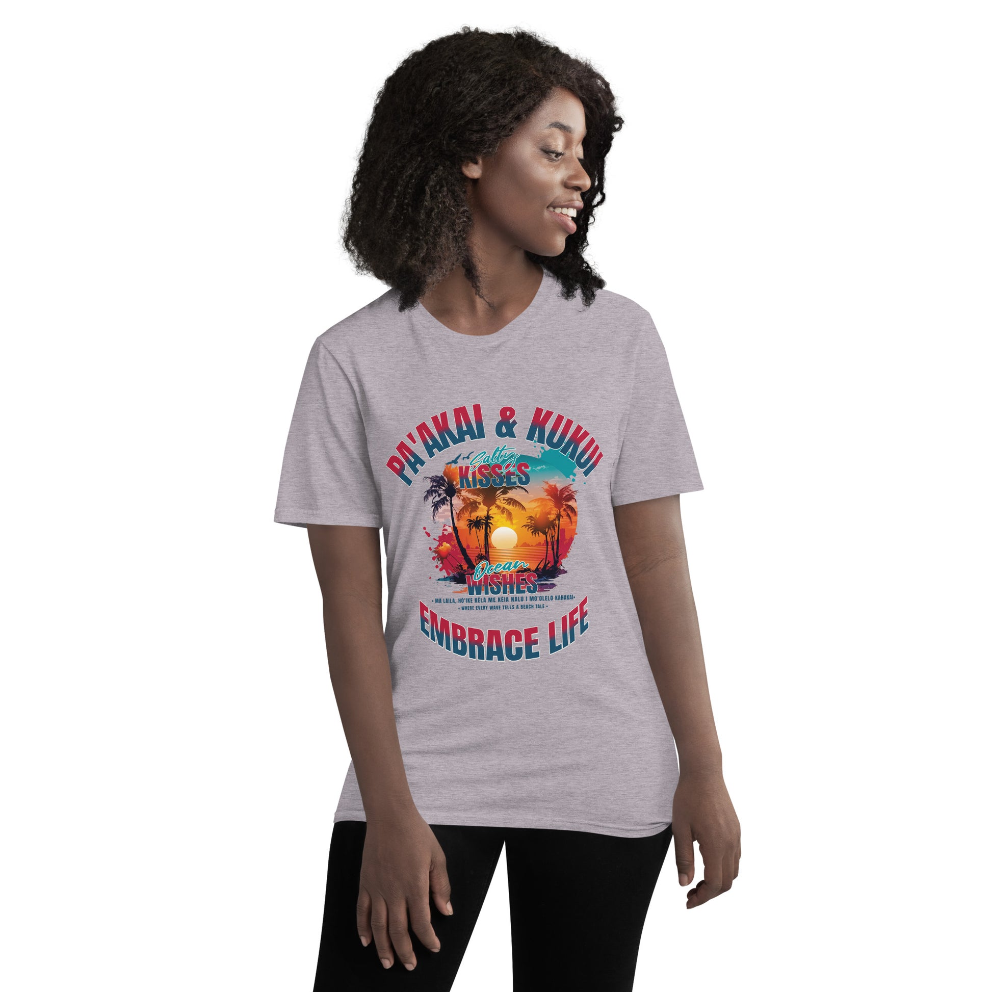 Nā makemake o ke kai T-Shirt T-shirt Pa'akai & Kukui