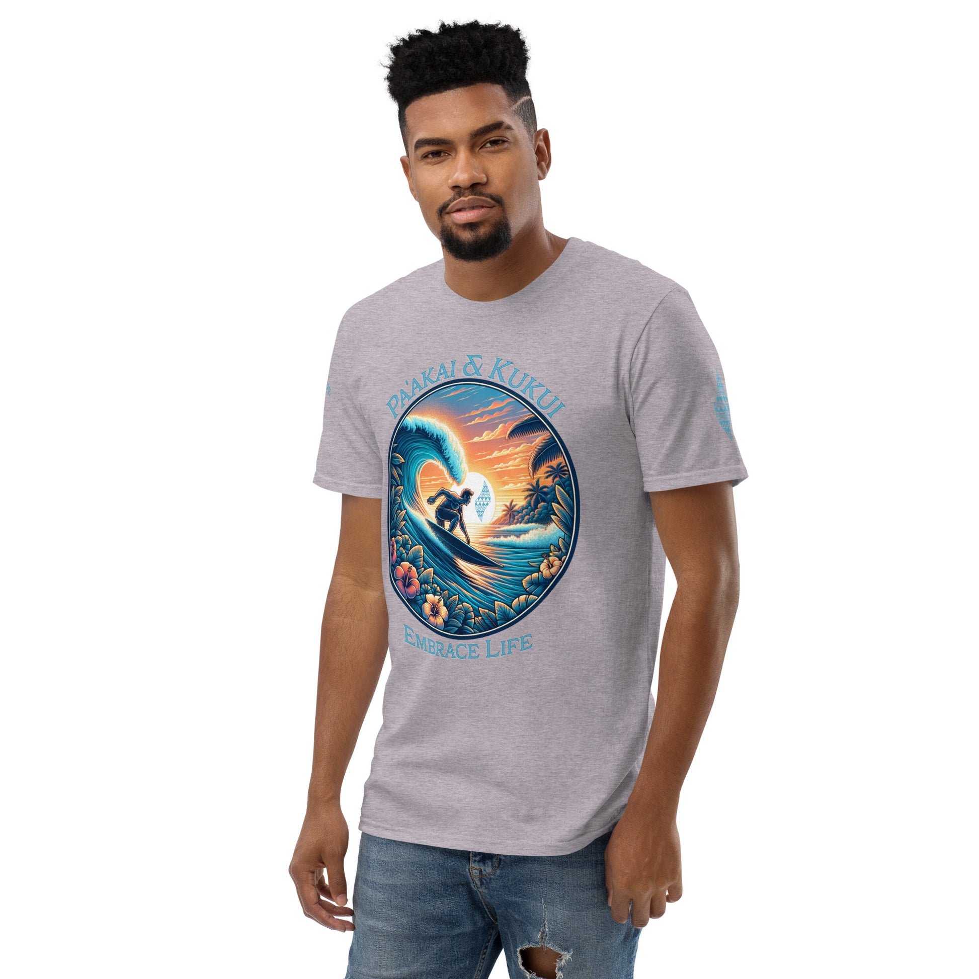 Honua nalu T-Shirt T-shirt Pa'akai & Kukui