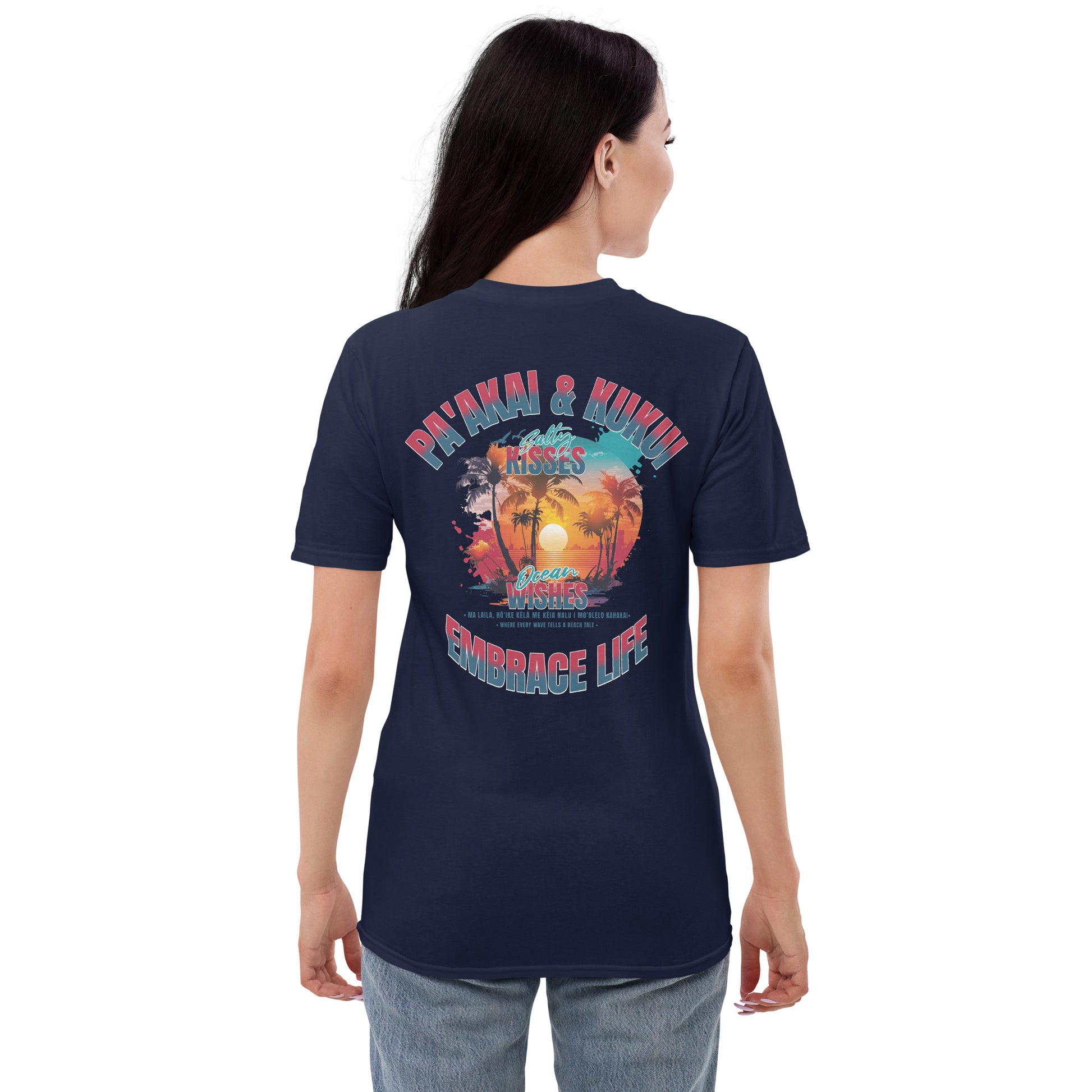 Nā makemake o ke kai T-Shirt T-shirt Pa'akai & Kukui