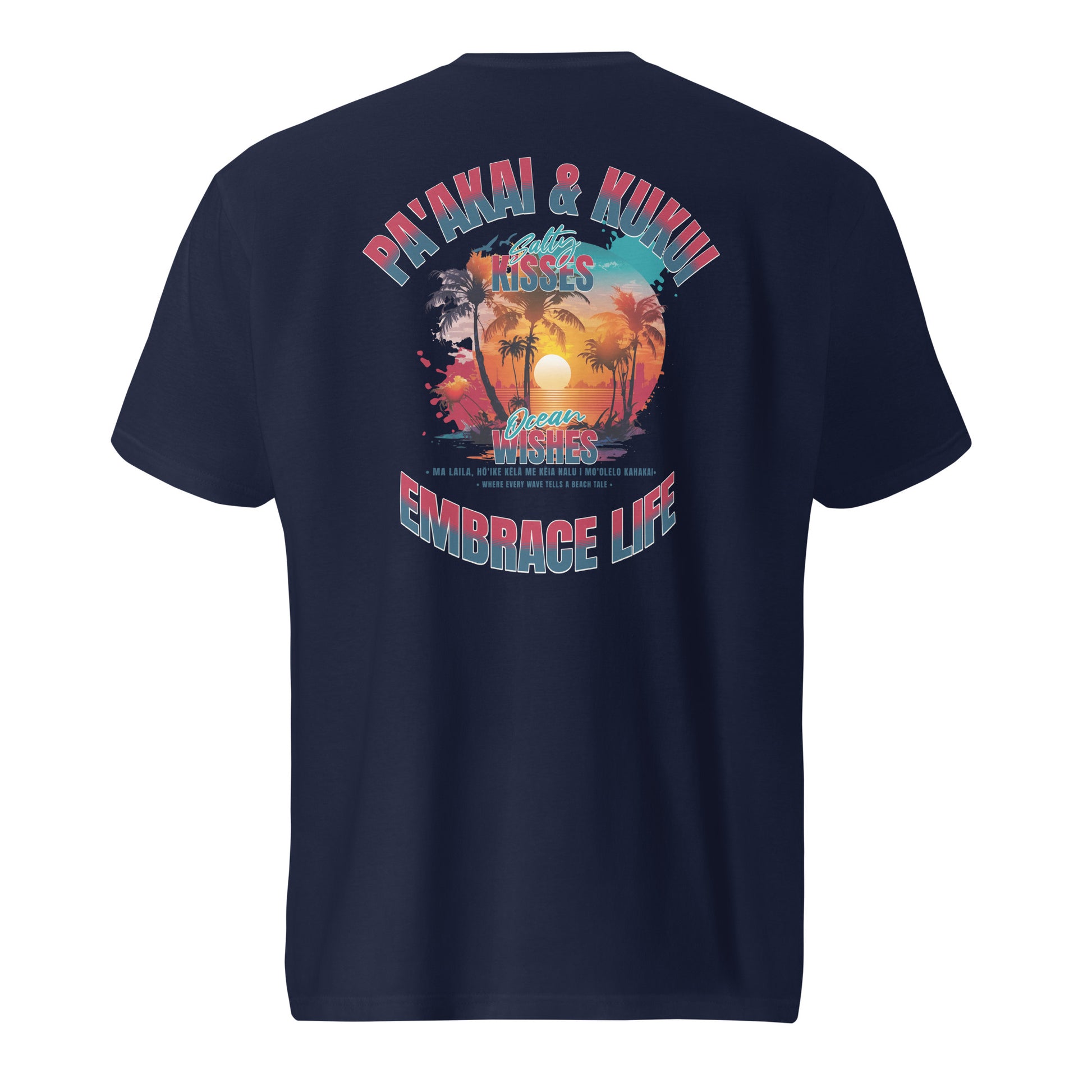 Nā makemake o ke kai T-Shirt T-shirt Pa'akai & Kukui
