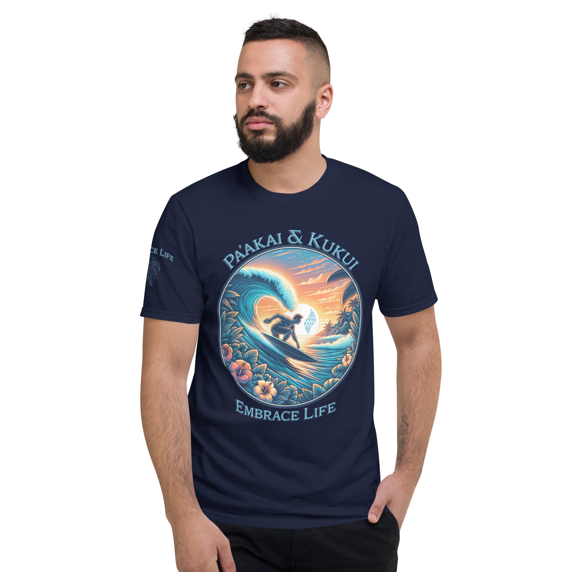 Honua nalu T-Shirt T-shirt Pa'akai & Kukui