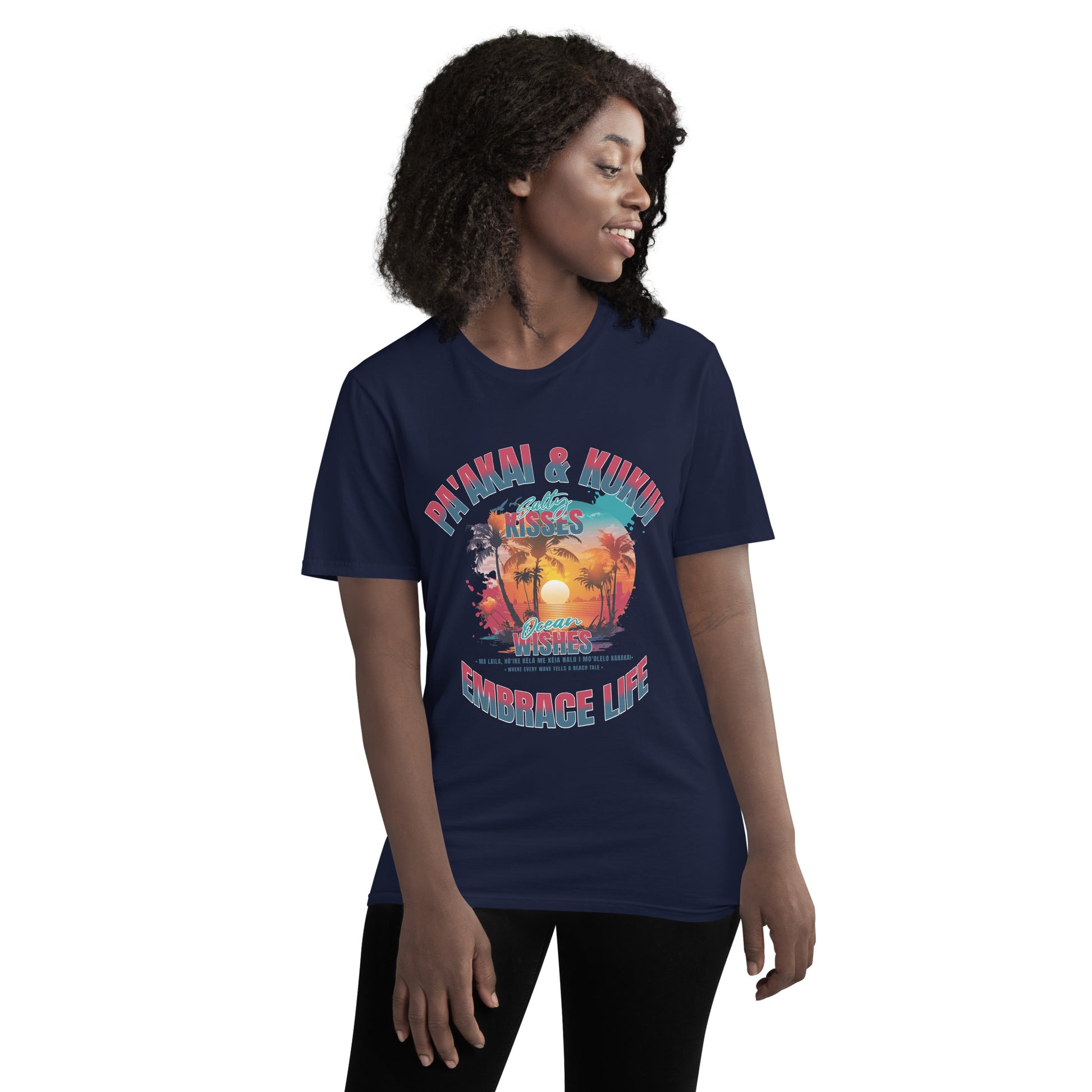 Nā makemake o ke kai T-Shirt T-shirt Pa'akai & Kukui
