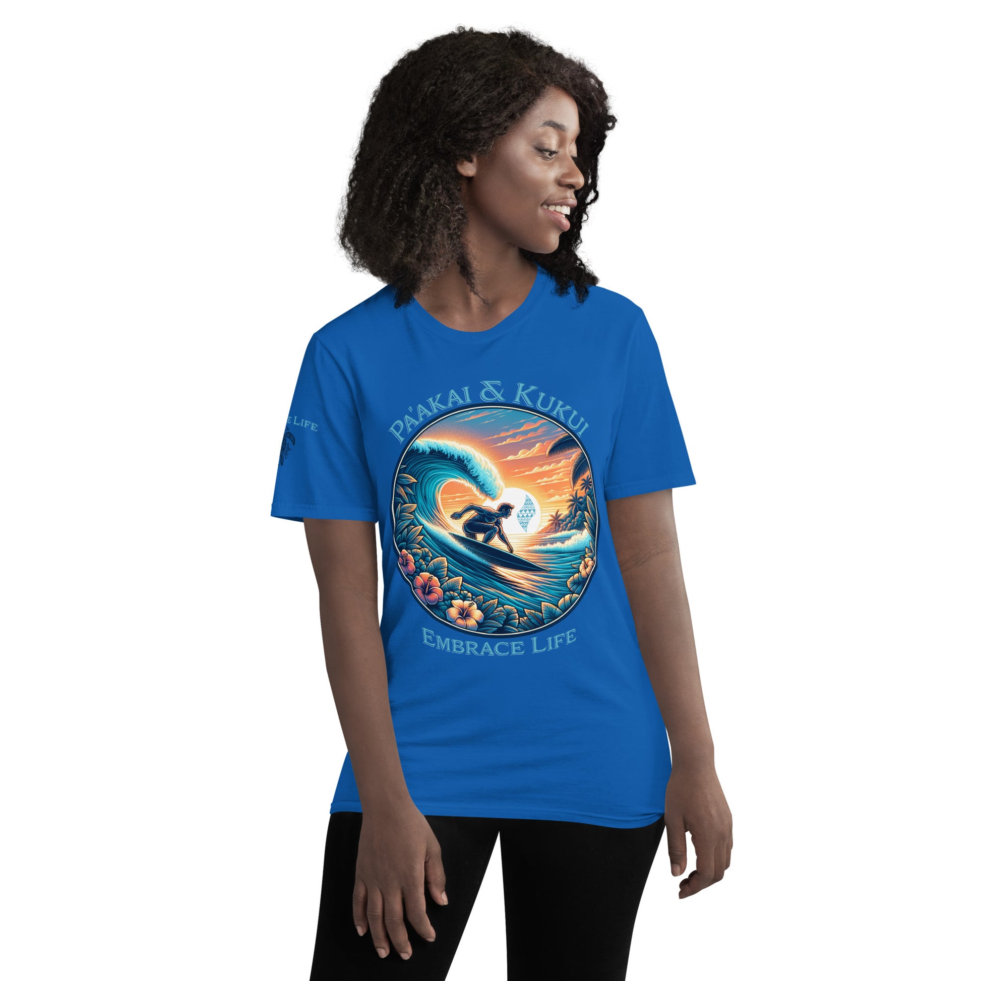 Honua nalu T-Shirt T-shirt Pa'akai & Kukui