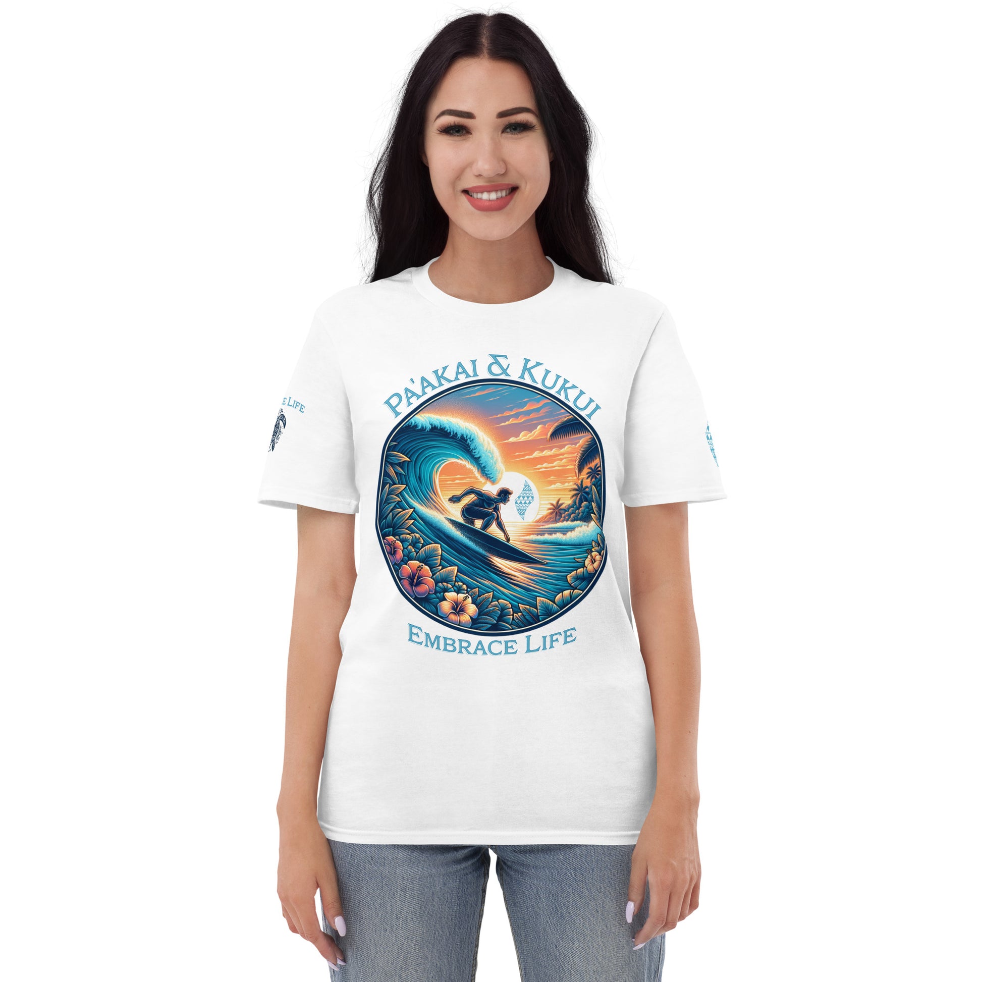 Honua nalu T-Shirt T-shirt Pa'akai & Kukui
