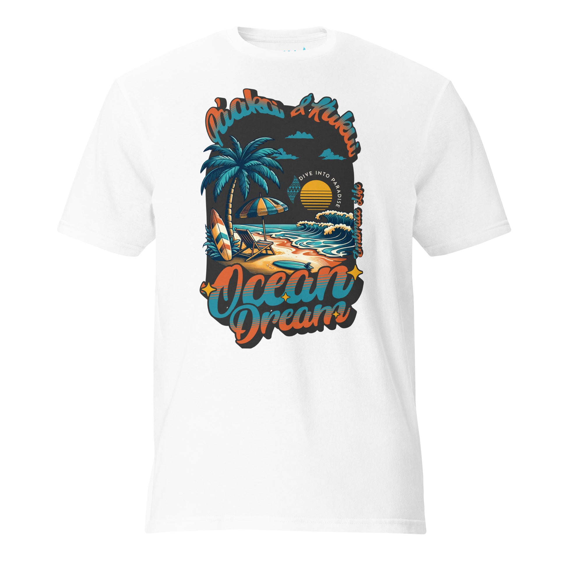Moemoeā Kai T-Shirt T-shirt Pa'akai & Kukui