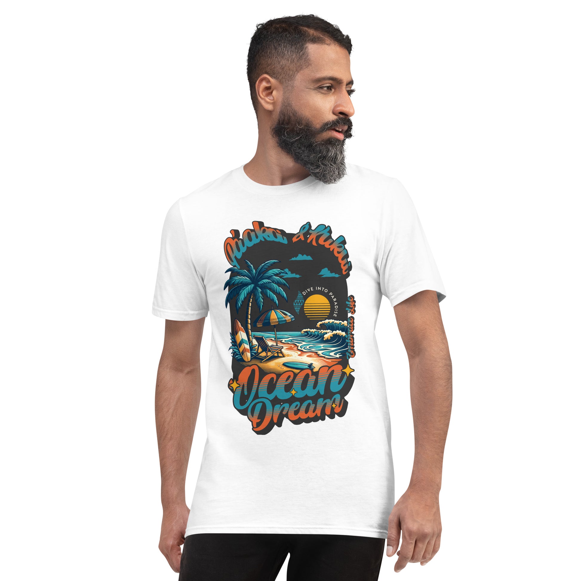 Moemoeā Kai T-Shirt T-shirt Pa'akai & Kukui White S