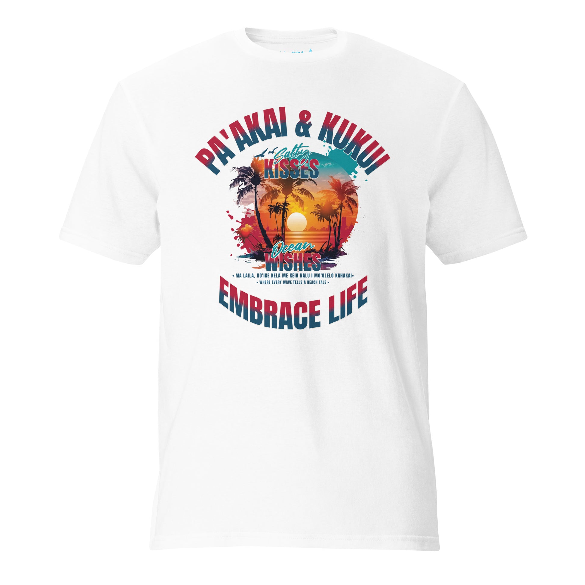 Nā makemake o ke kai T-Shirt T-shirt Pa'akai & Kukui