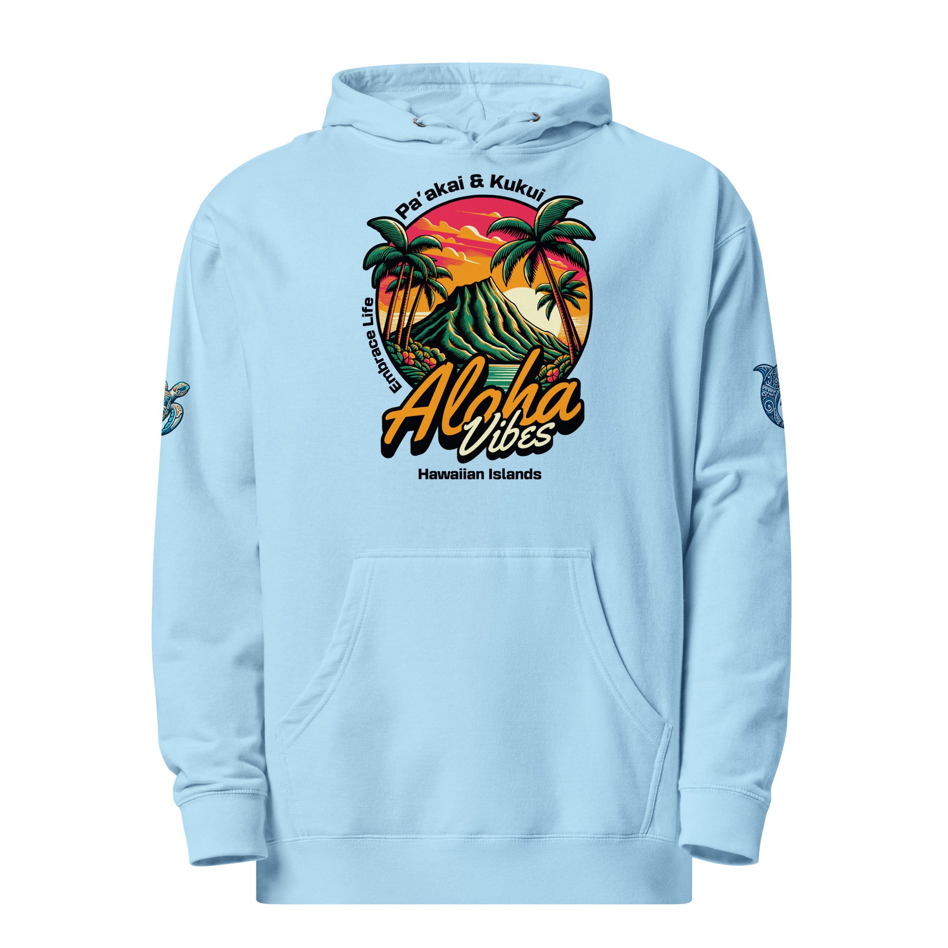 Aloha Vibes - Unisex midweight hoodie Pullover Hoodie Pa'akai & Kukui