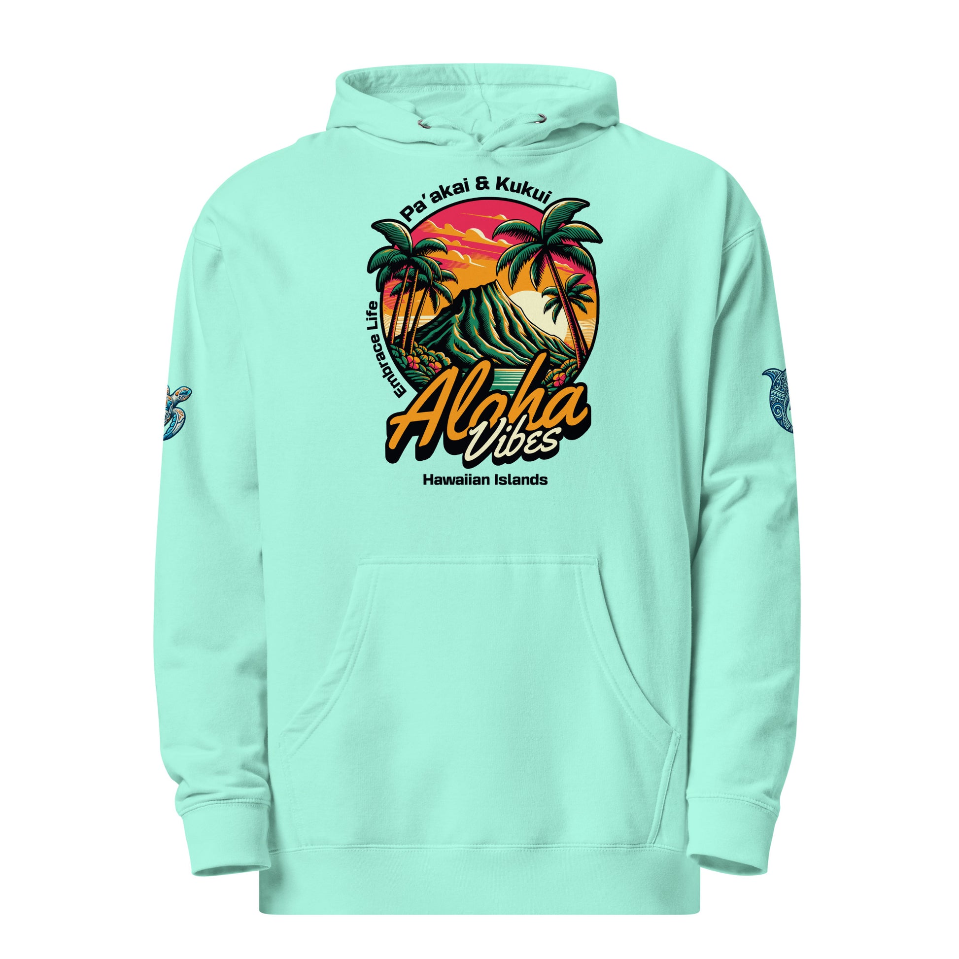 Aloha Vibes - Unisex midweight hoodie Pullover Hoodie Pa'akai & Kukui