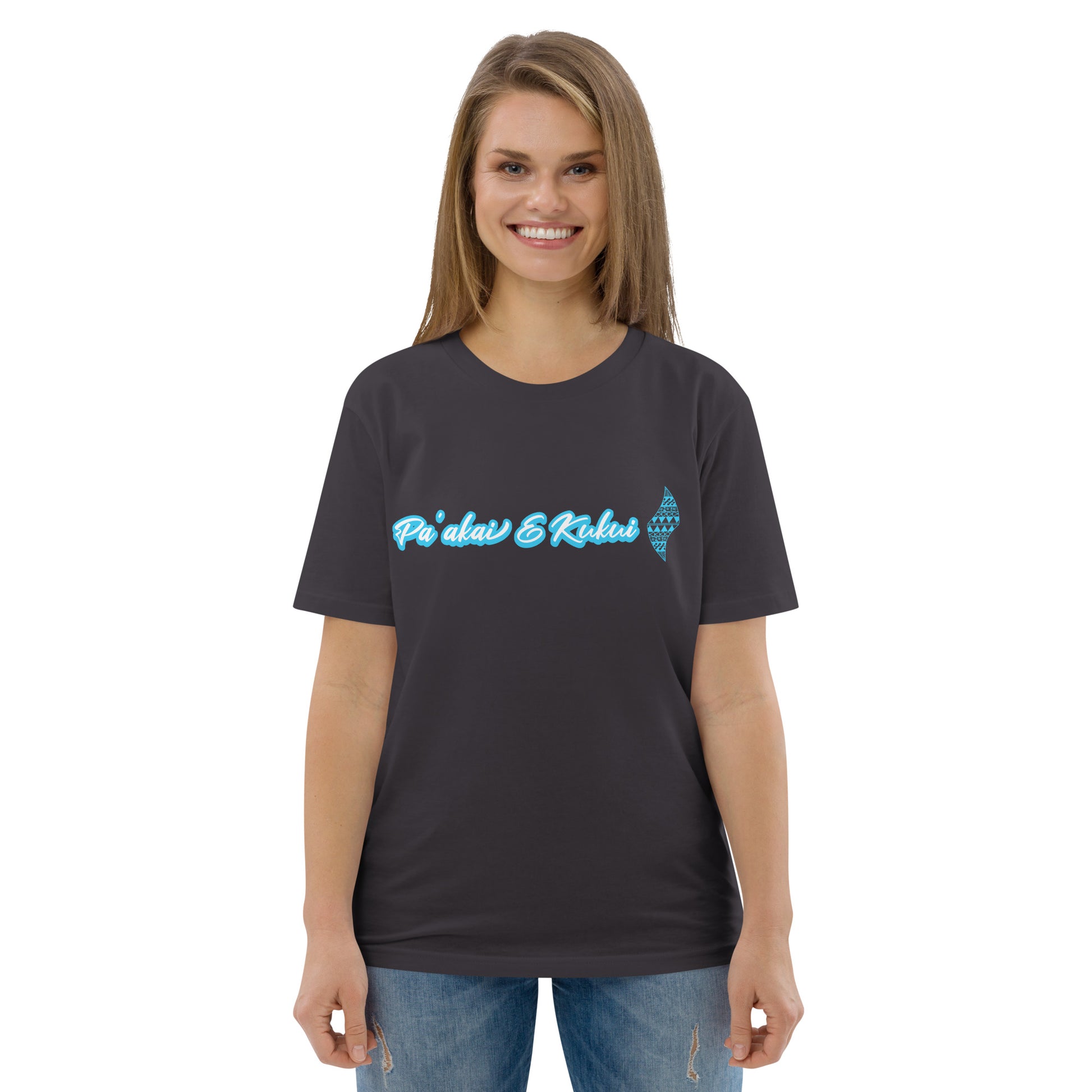 Embrace Life - Organic Cotton T-shirt T-shirt Pa'akai & Kukui Anthracite S