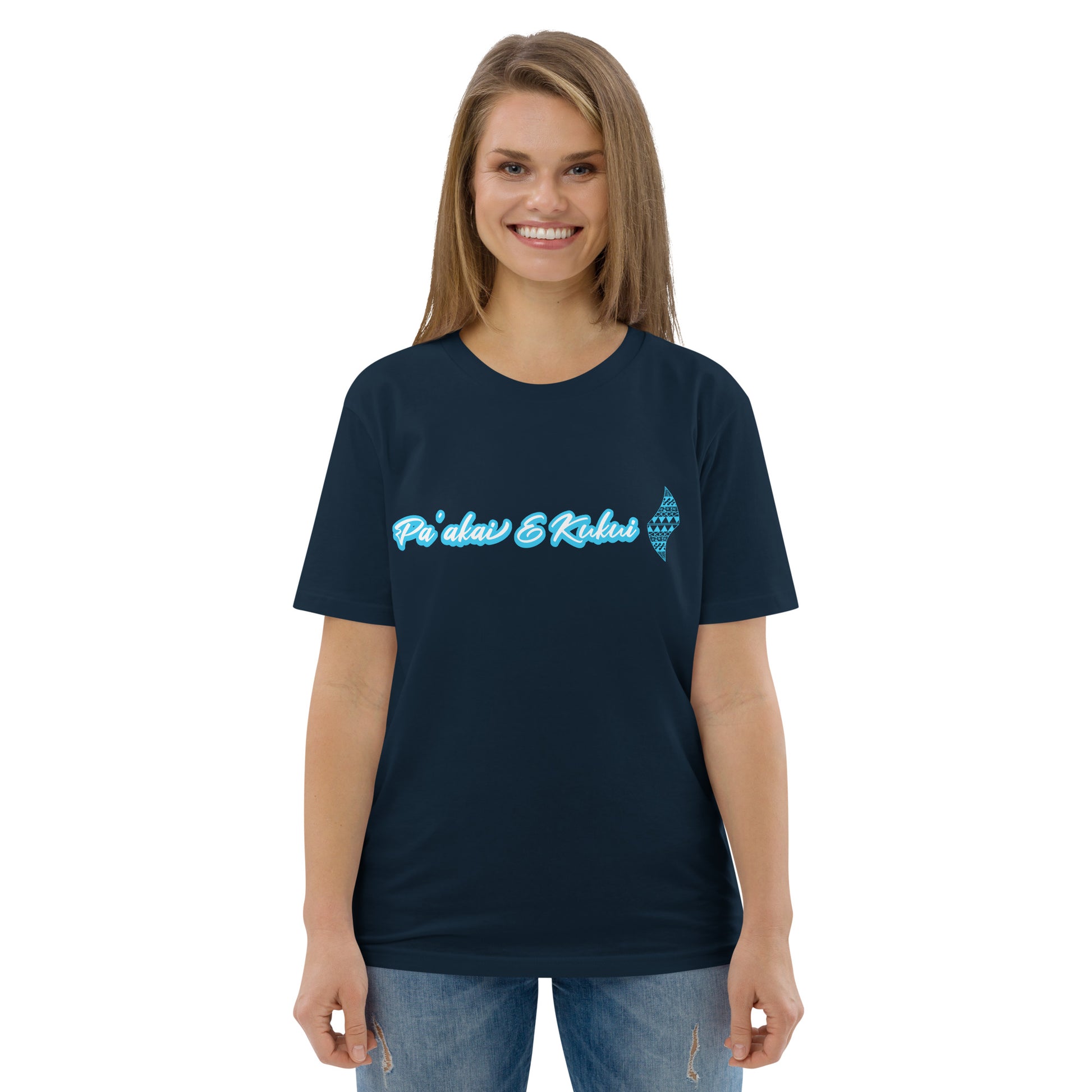 Embrace Life - Organic Cotton T-shirt T-shirt Pa'akai & Kukui French Navy S