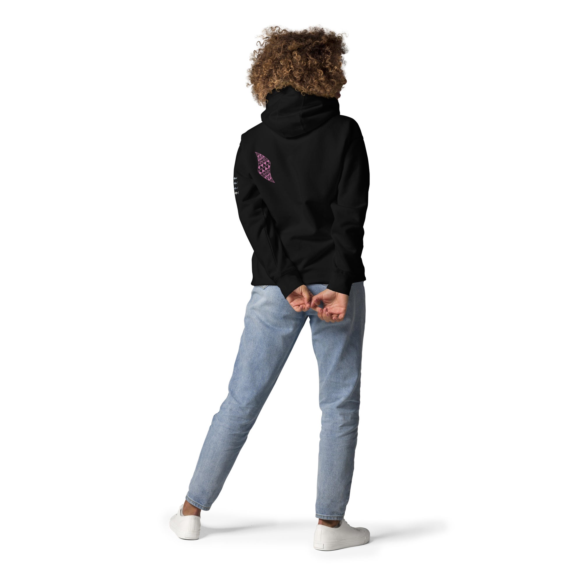 Pua aloalo Hoodie Pullover Hoodie Pa'akai & Kukui