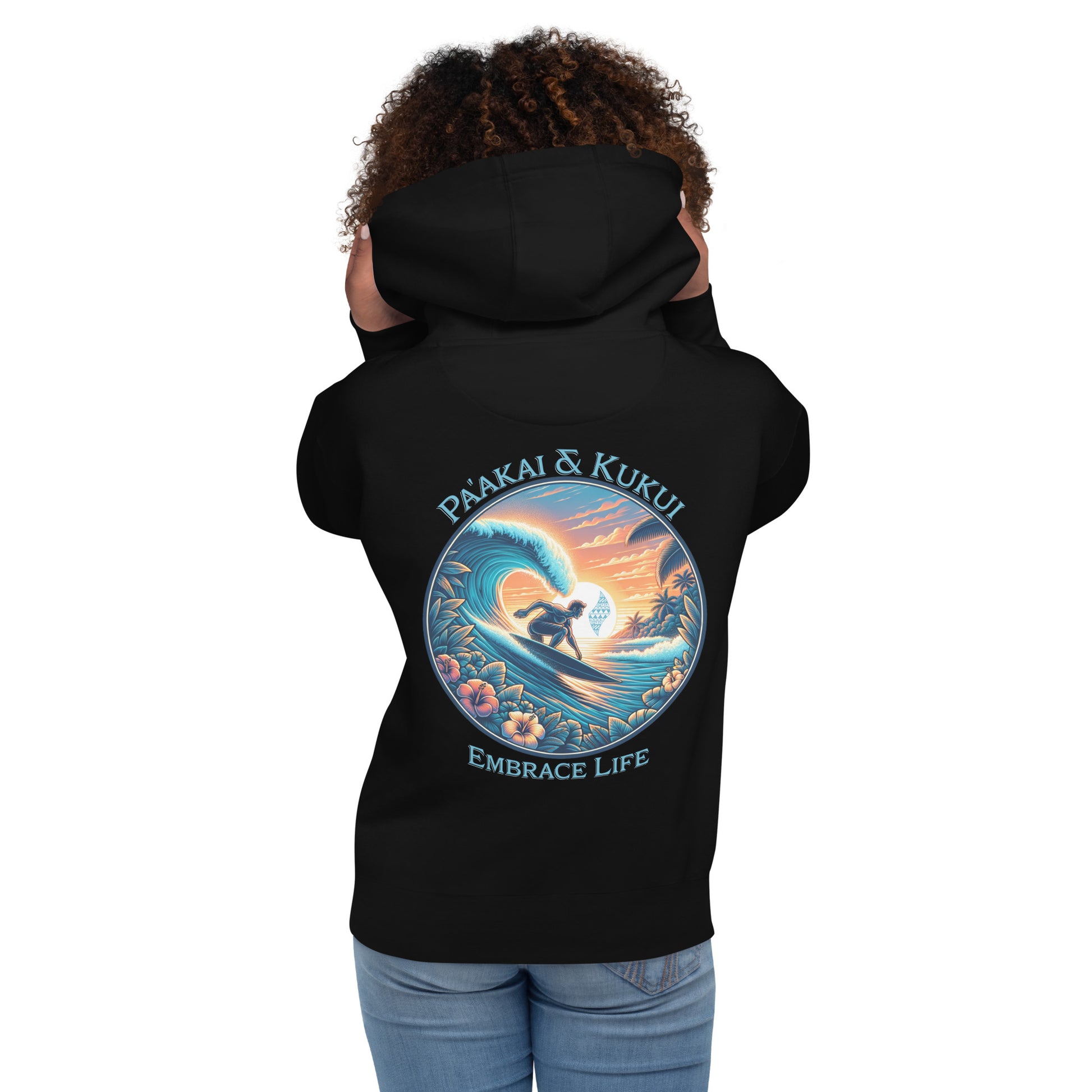 Kai pi'i Hoodie Pullover Hoodie Pa'akai & Kukui