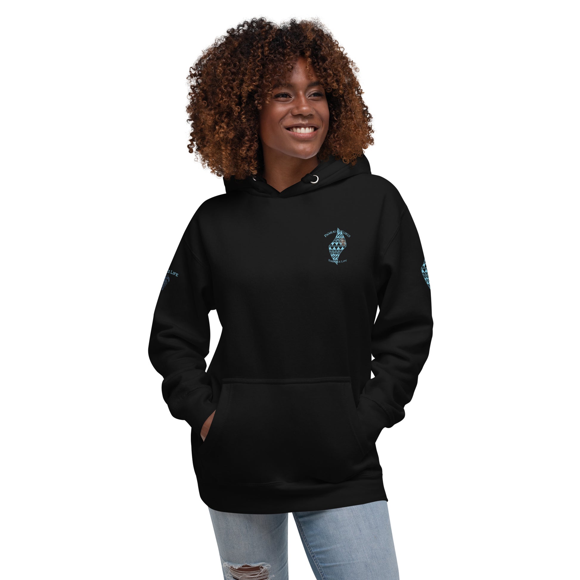 Kai pi'i Hoodie Pullover Hoodie Pa'akai & Kukui