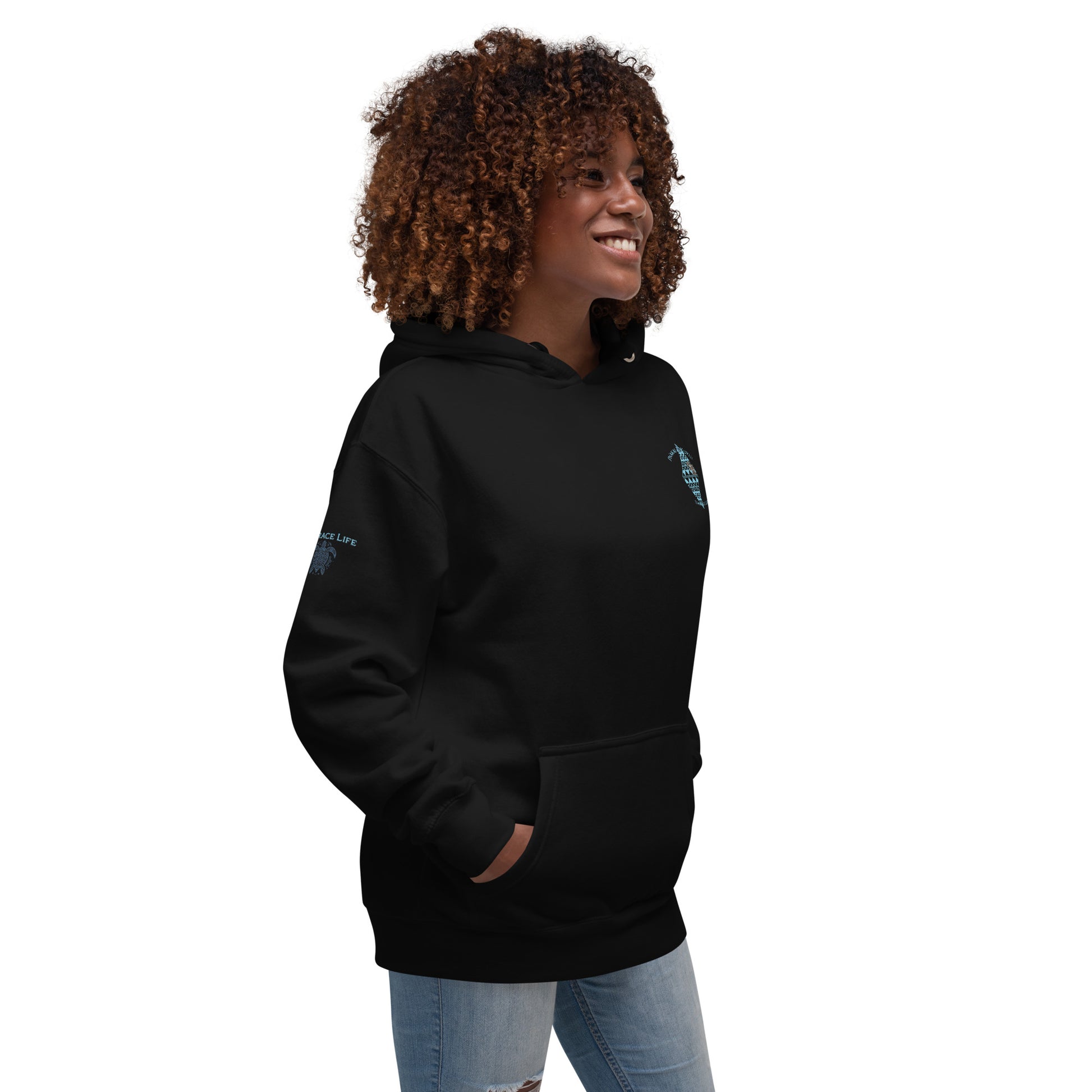 Kai pi'i Hoodie Pullover Hoodie Pa'akai & Kukui