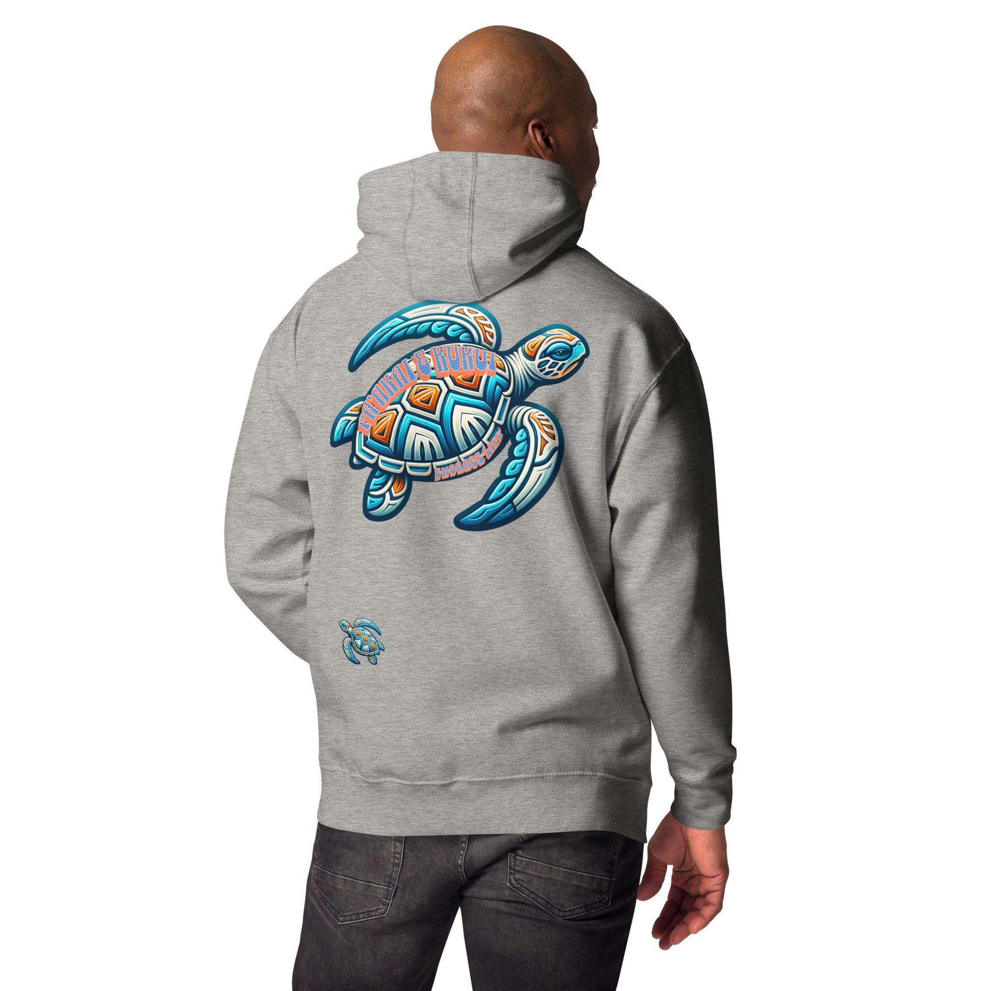 Tribal Sea Turtle Unisex Hoodie Pullover Hoodie Pa'akai & Kukui