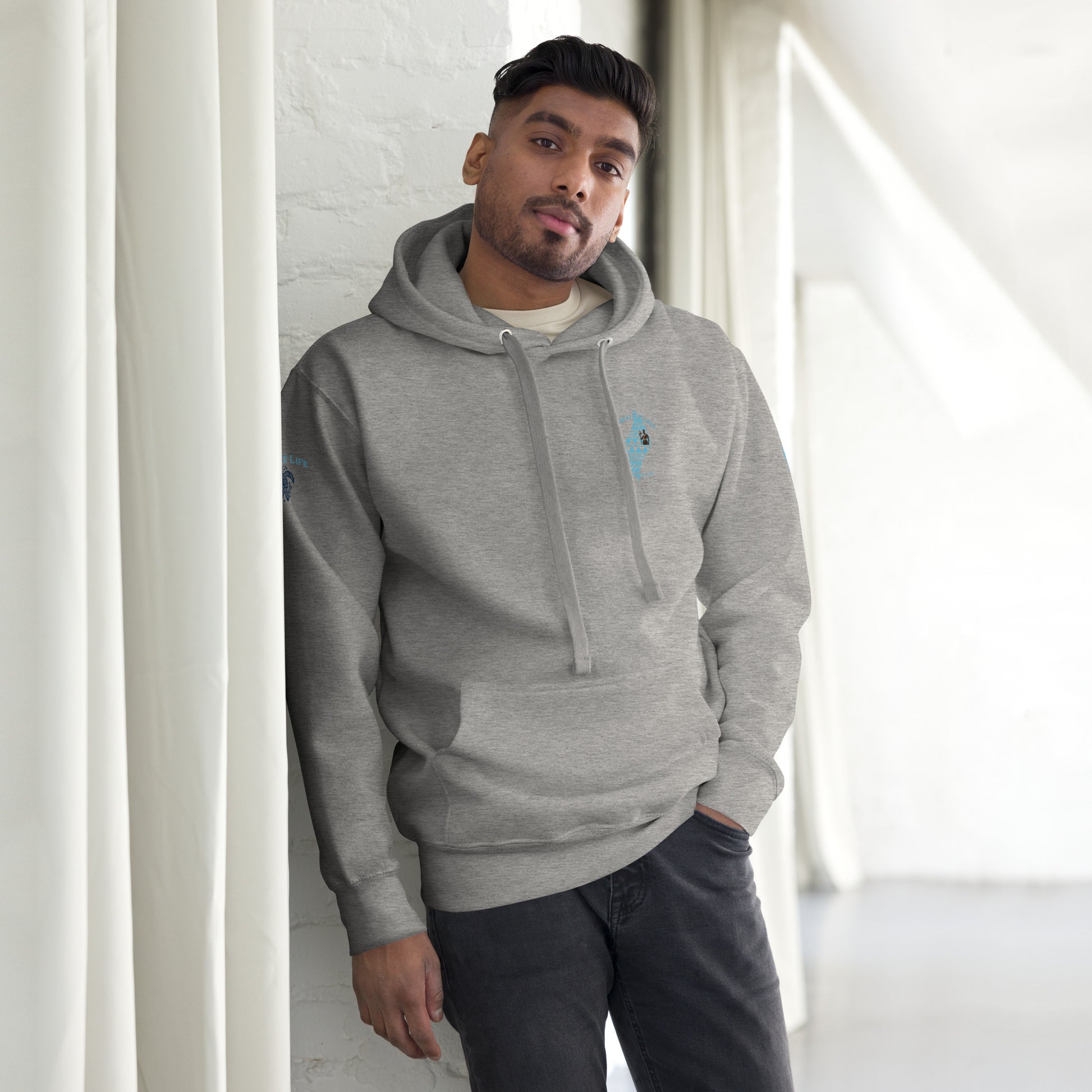 Kai pi'i Hoodie Pullover Hoodie Pa'akai & Kukui