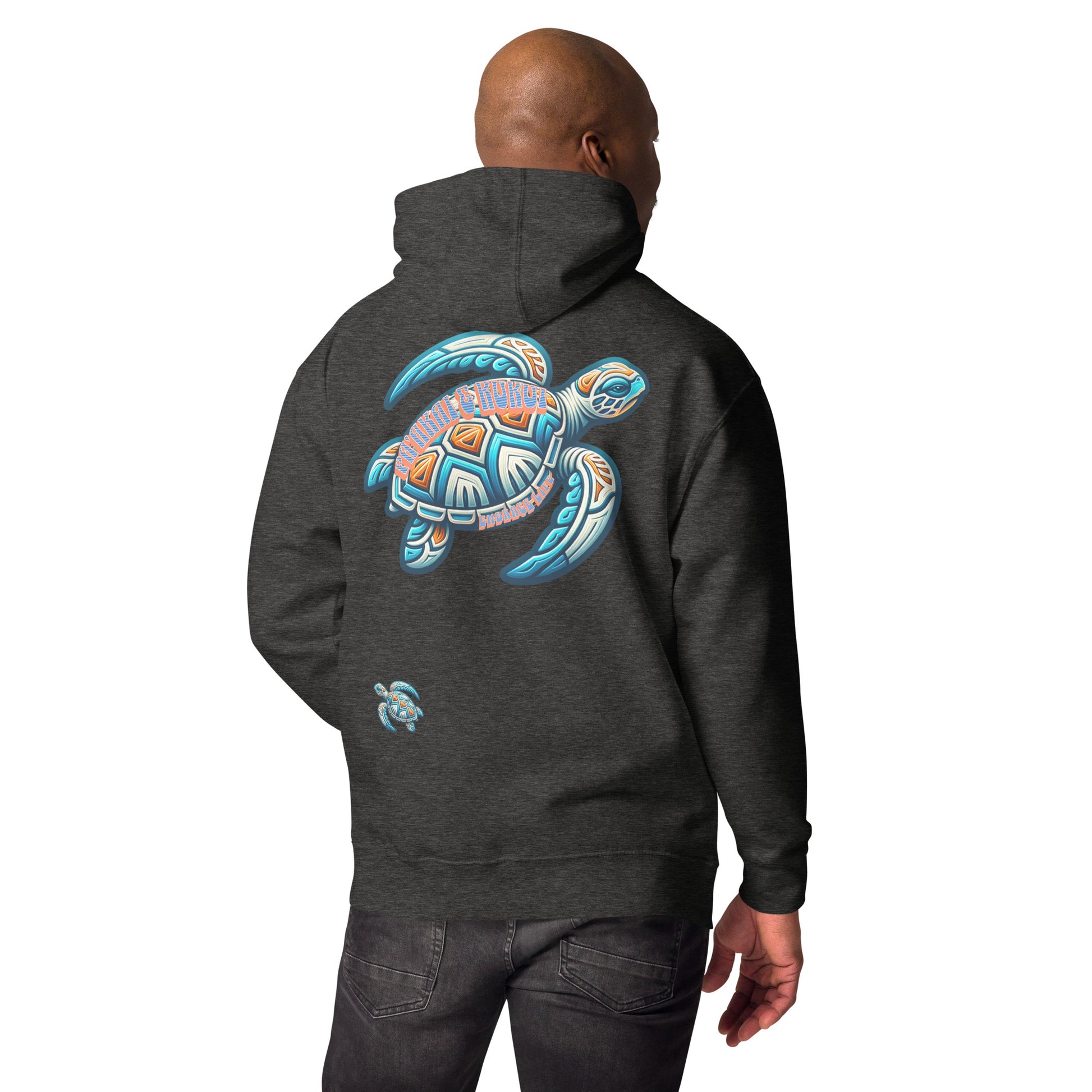 Tribal Sea Turtle Unisex Hoodie Pullover Hoodie Pa'akai & Kukui