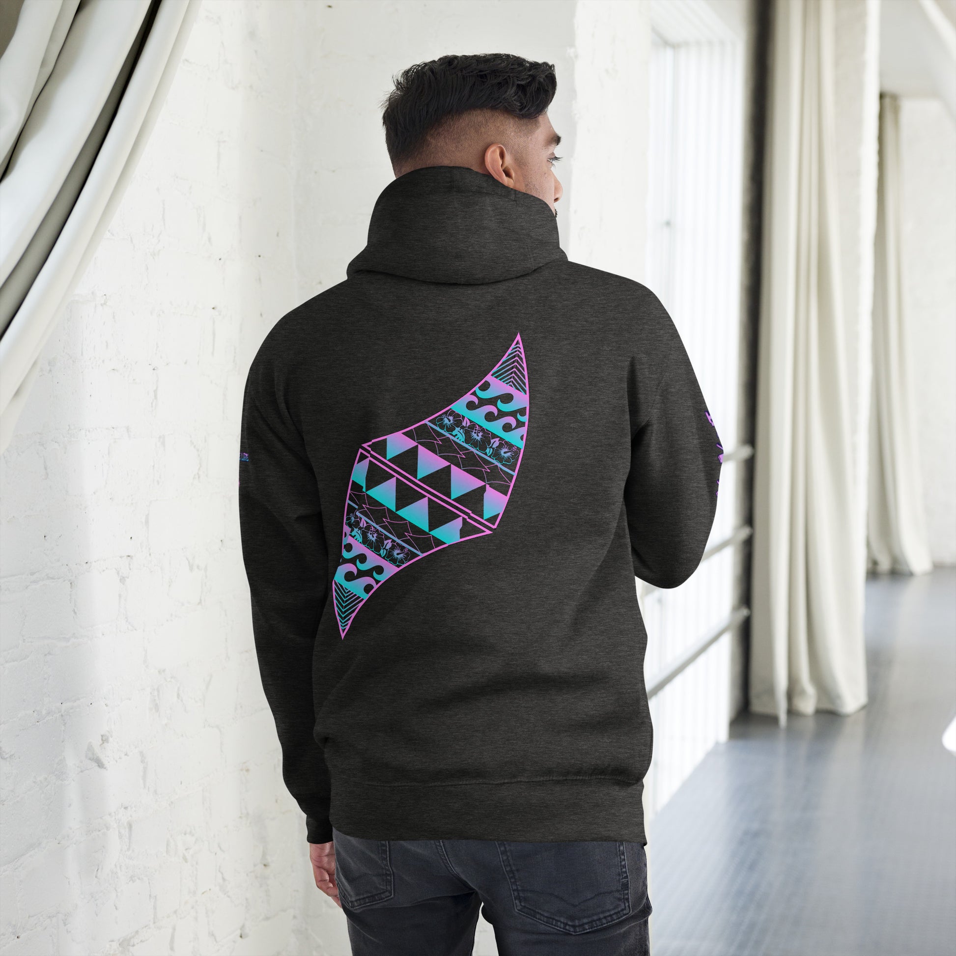 Hauʻoli Hoodie Pullover Hoodie Pa'akai & Kukui