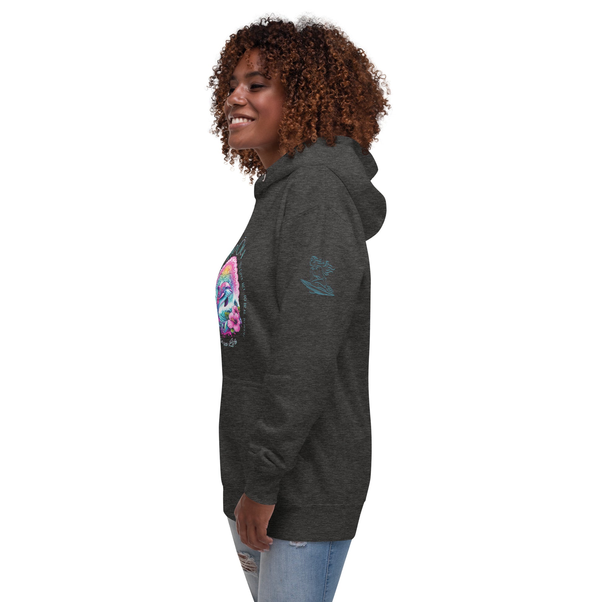Ho'ōla (To Give Life, To Heal, To Revive) Women's Hoodie Pullover Hoodie Pa'akai & Kukui