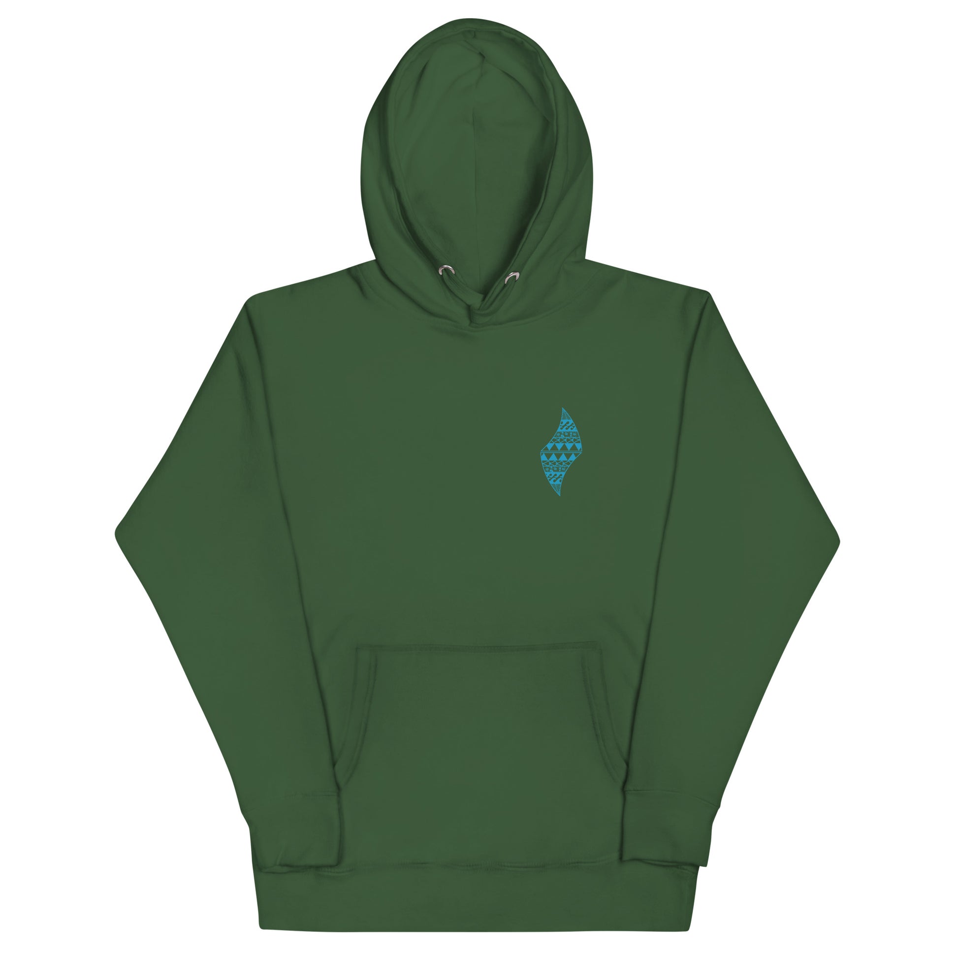 Mustang Hoodie Pullover Hoodie Pa'akai & Kukui Forest Green S