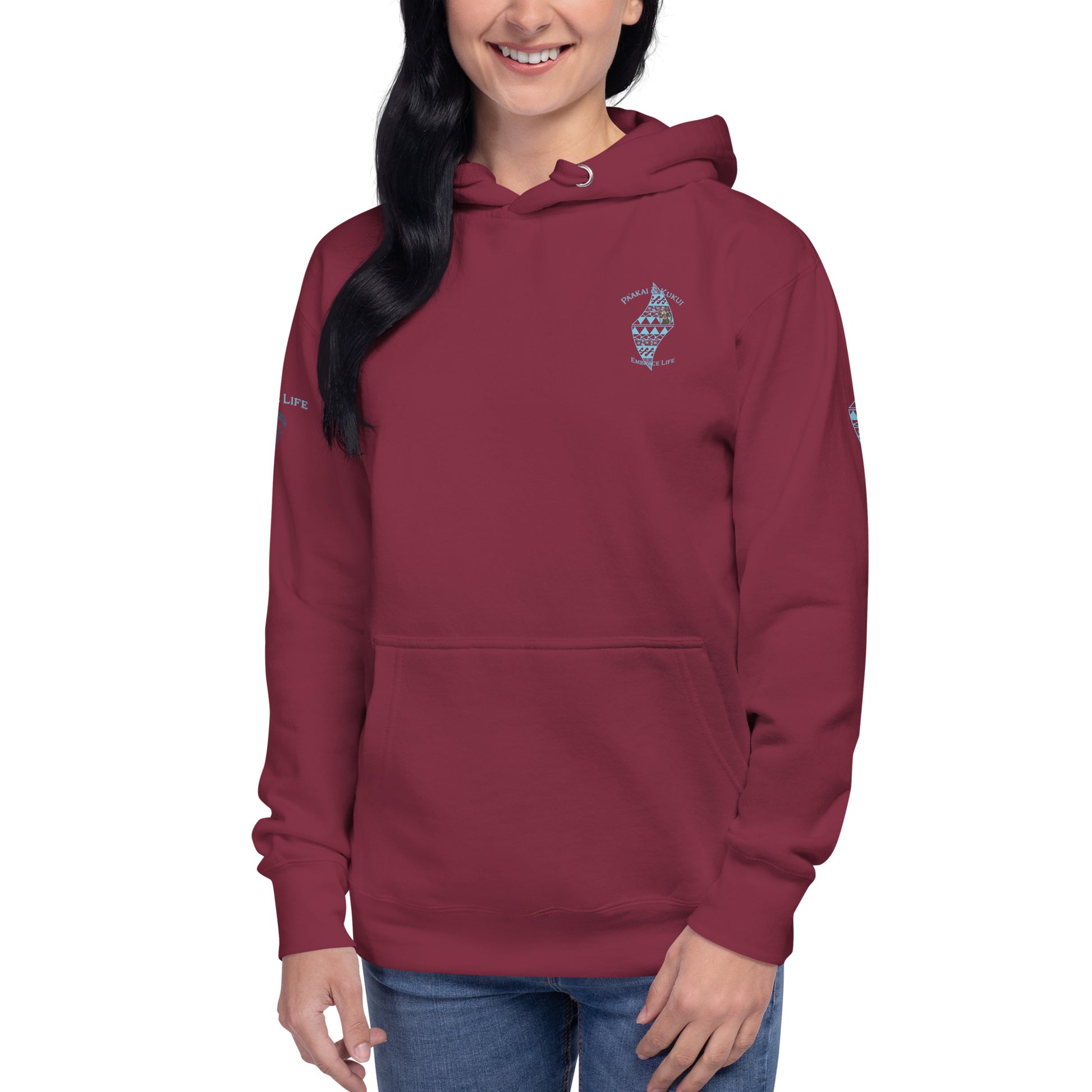 Kai pi'i Hoodie Pullover Hoodie Pa'akai & Kukui
