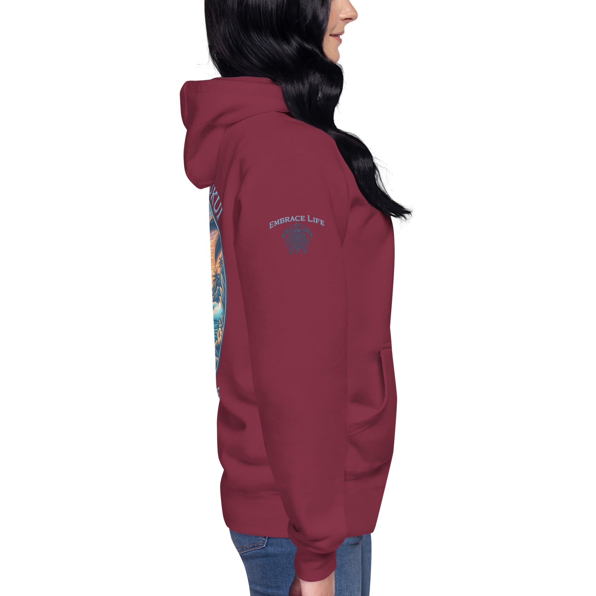 Kai pi'i Hoodie Pullover Hoodie Pa'akai & Kukui