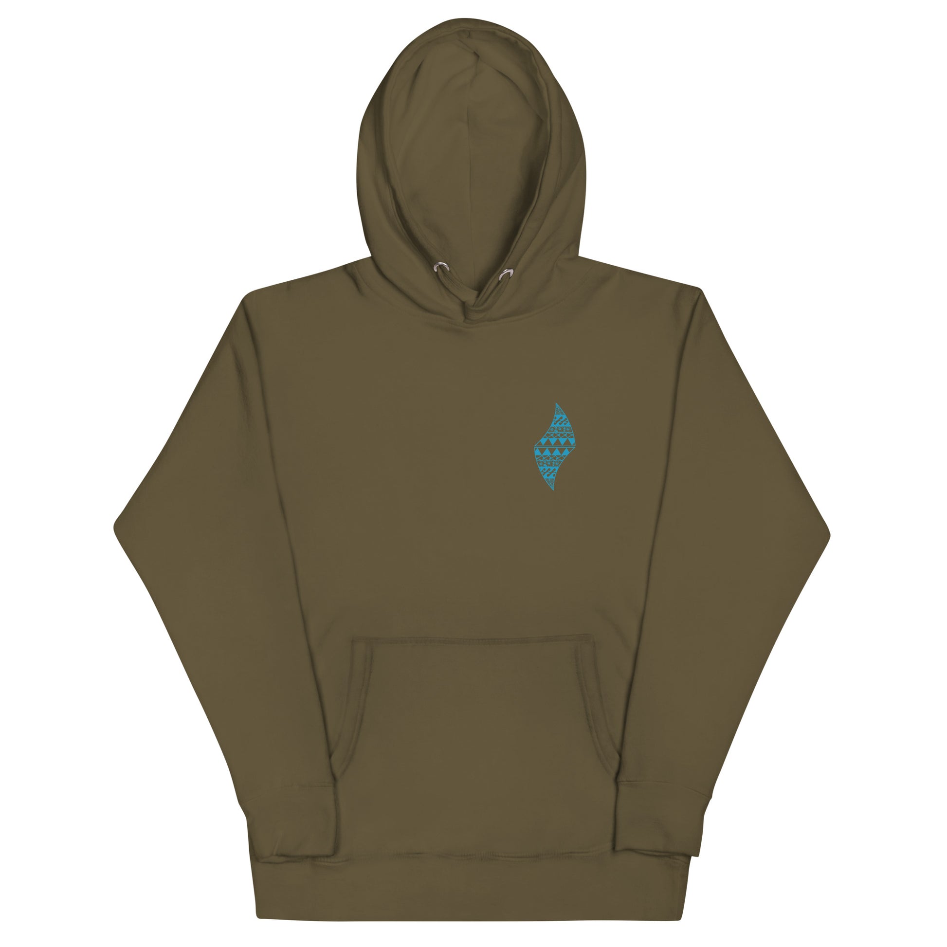 Mustang Hoodie Pullover Hoodie Pa'akai & Kukui Military Green S