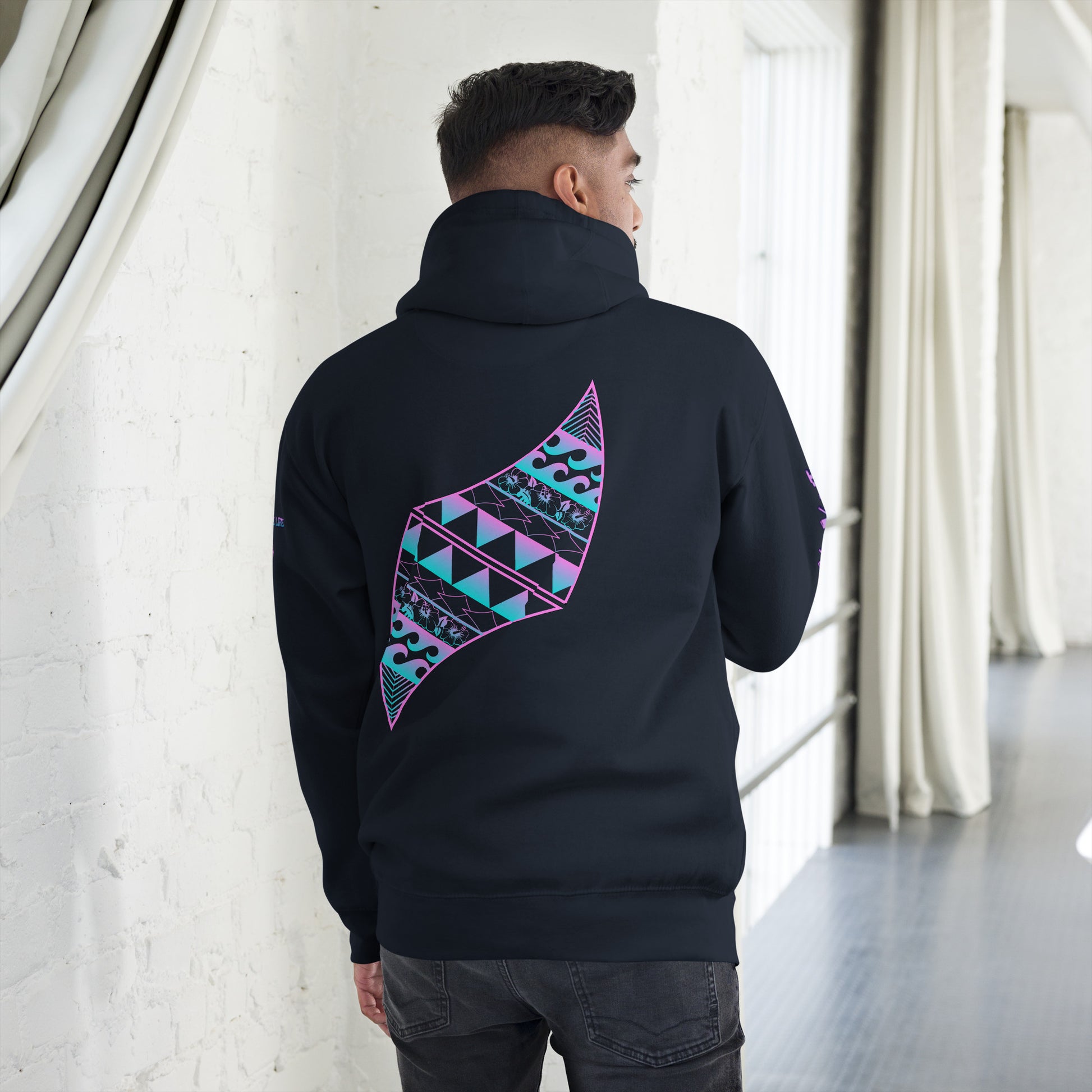 Hauʻoli Hoodie Pullover Hoodie Pa'akai & Kukui
