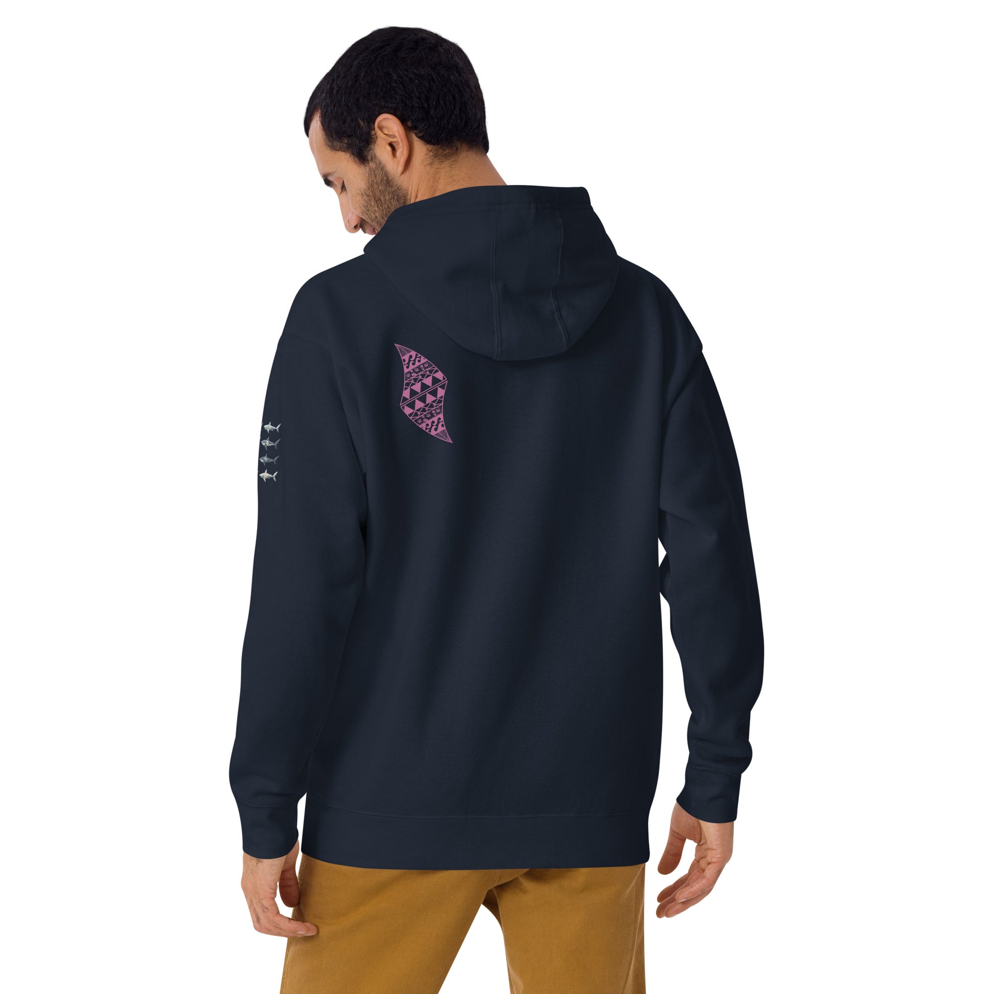 Pua aloalo Hoodie Pullover Hoodie Pa'akai & Kukui